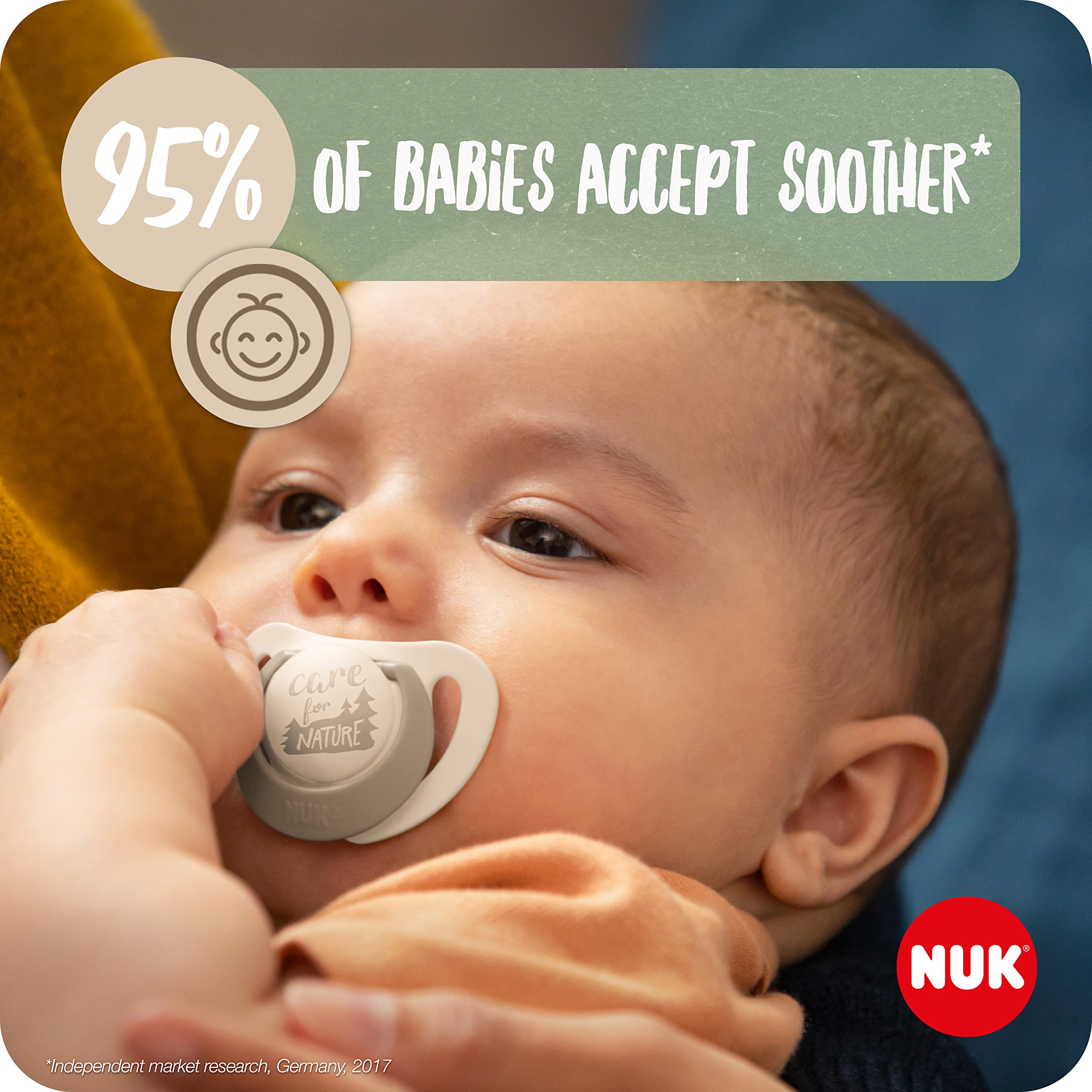 nuk-for-nature-succhietto-0-6-mesi-in-silicone-sostenibile-confezione-da-2-verde image 4
