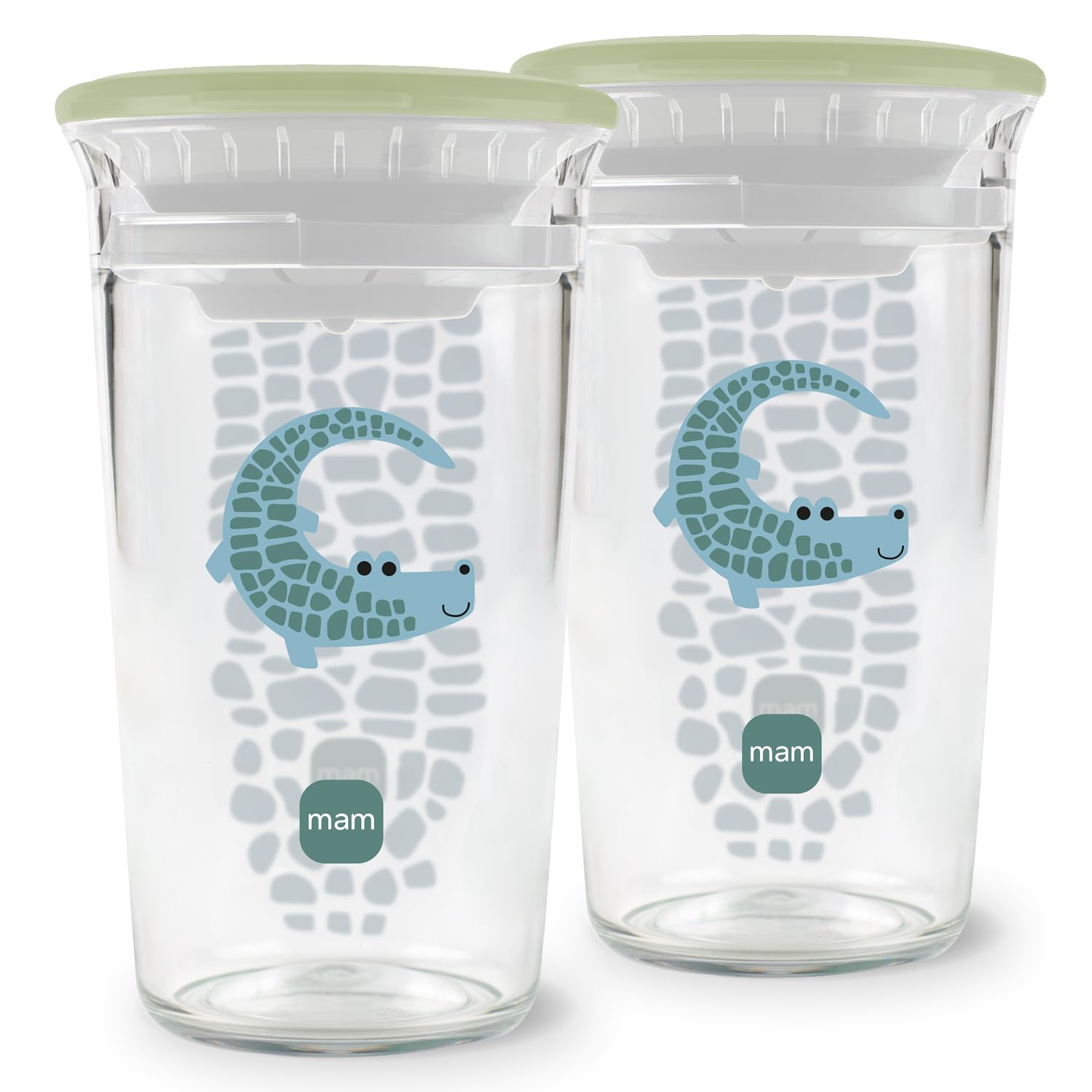 mam-easy-to-drink-cup-360-tazza-290ml-set-2-pezzi-verde-tritan image 1