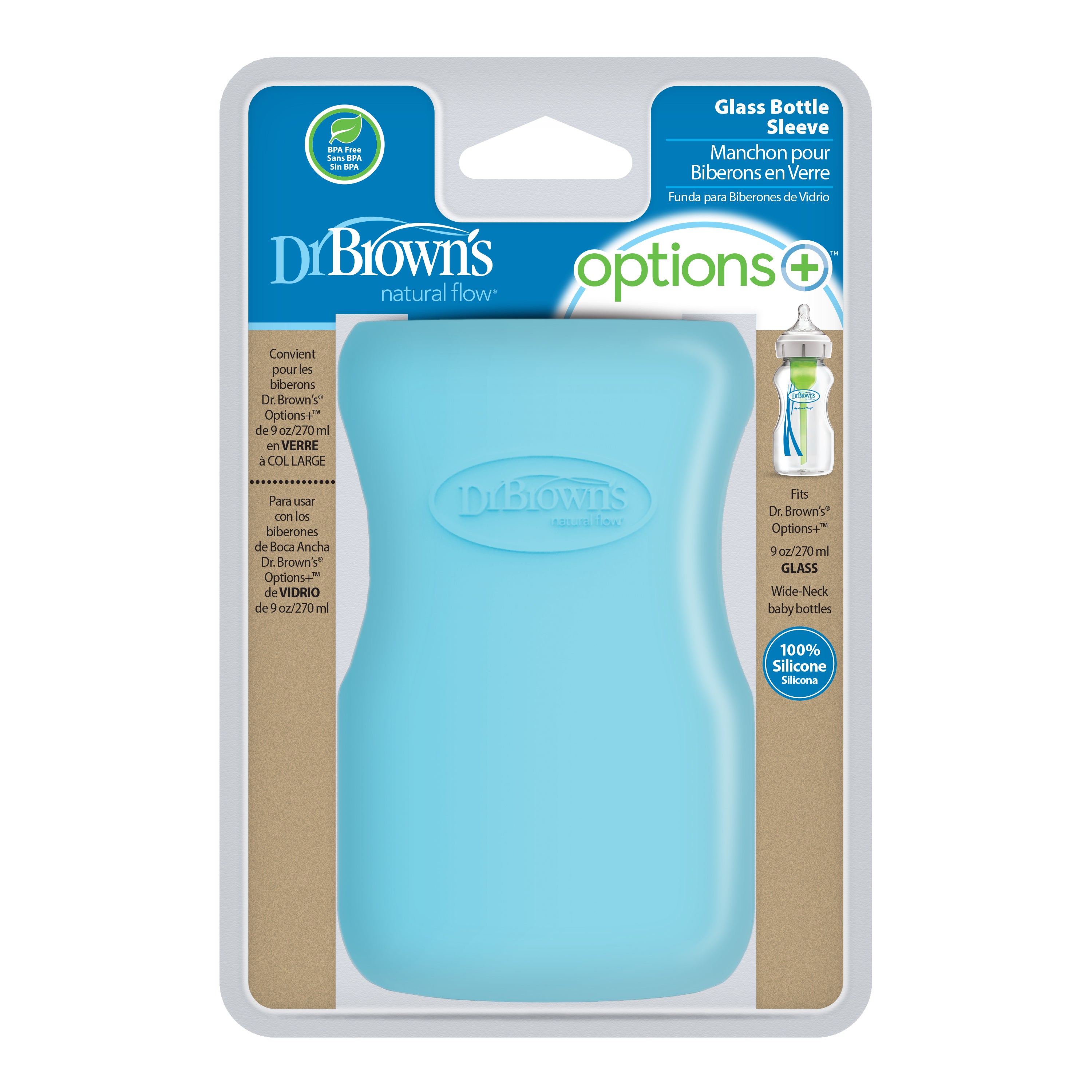 dr-brown-s-custodia-in-silicone-per-biberon-vetro-wide-neck image 3