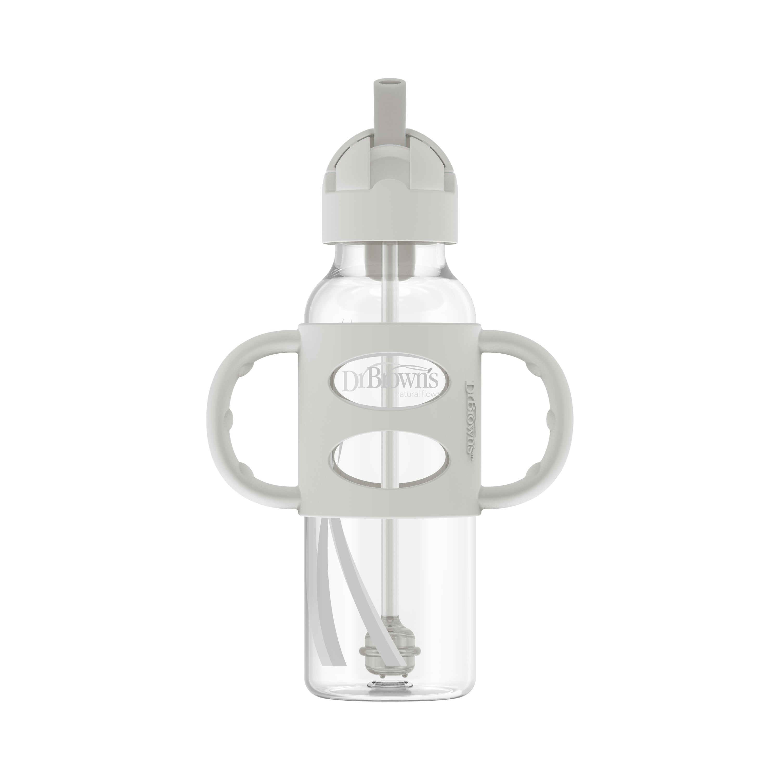 dr-brown-s-milestones-biberon-sippy-con-cannuccia-e-manici-250-ml image 2
