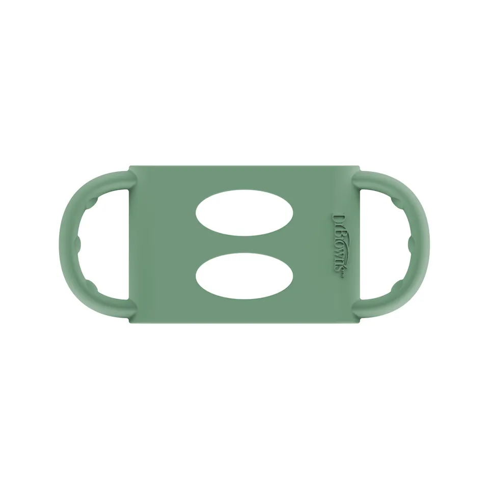 dr-brown-s-milestones-manici-in-silicone-collo-largo-impugnatura-antiscivolo image 1