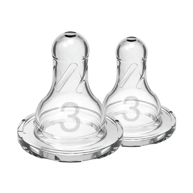 dr-brown-s-natural-flow-tettarella-silicone-biberon-stretto-livello-3-2-pezzi image 1