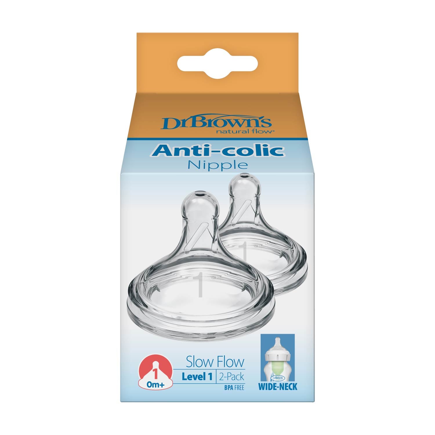 dr-brown-s-natural-flow-tettarella-in-silicone-collo-largo-anti-colica image 3