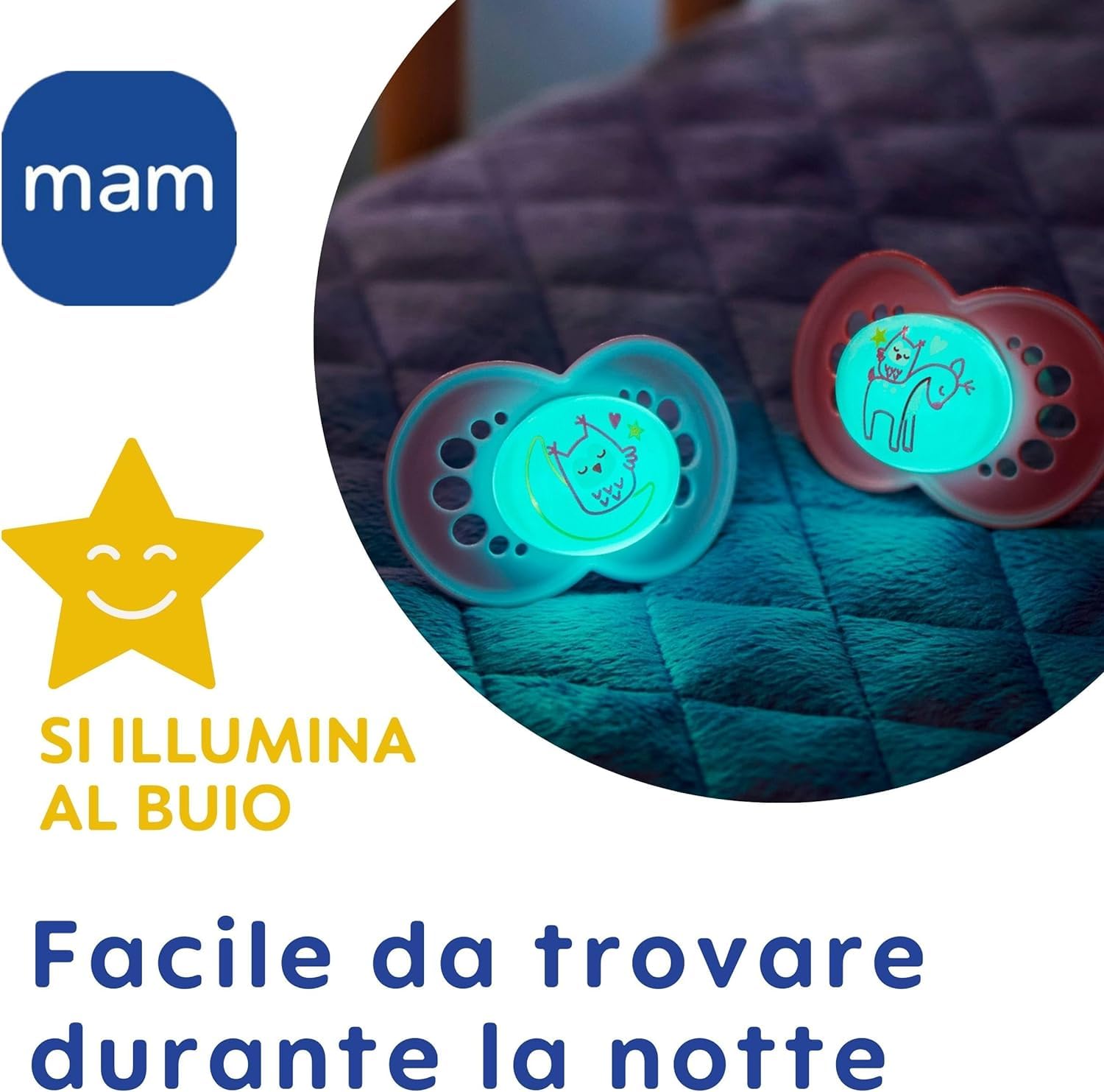 mam-original-day-night-set-4-ciucci-silicone-6-mesi-rosa-custodia image 3