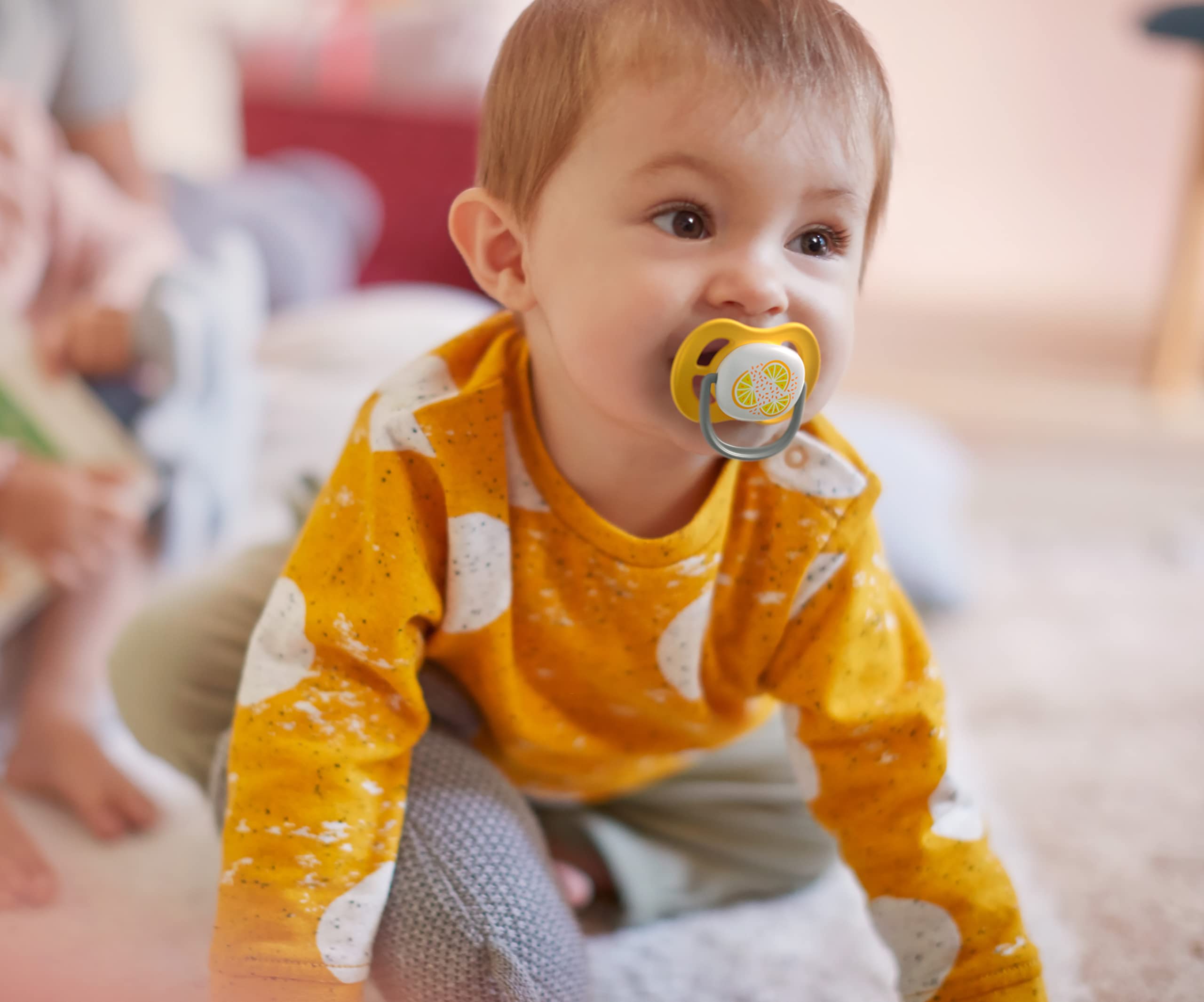 philips-avent-ultra-air-succhietto-6-18-mesi-ortodontico-bpa-free-2-pz-giallo-ar image 2