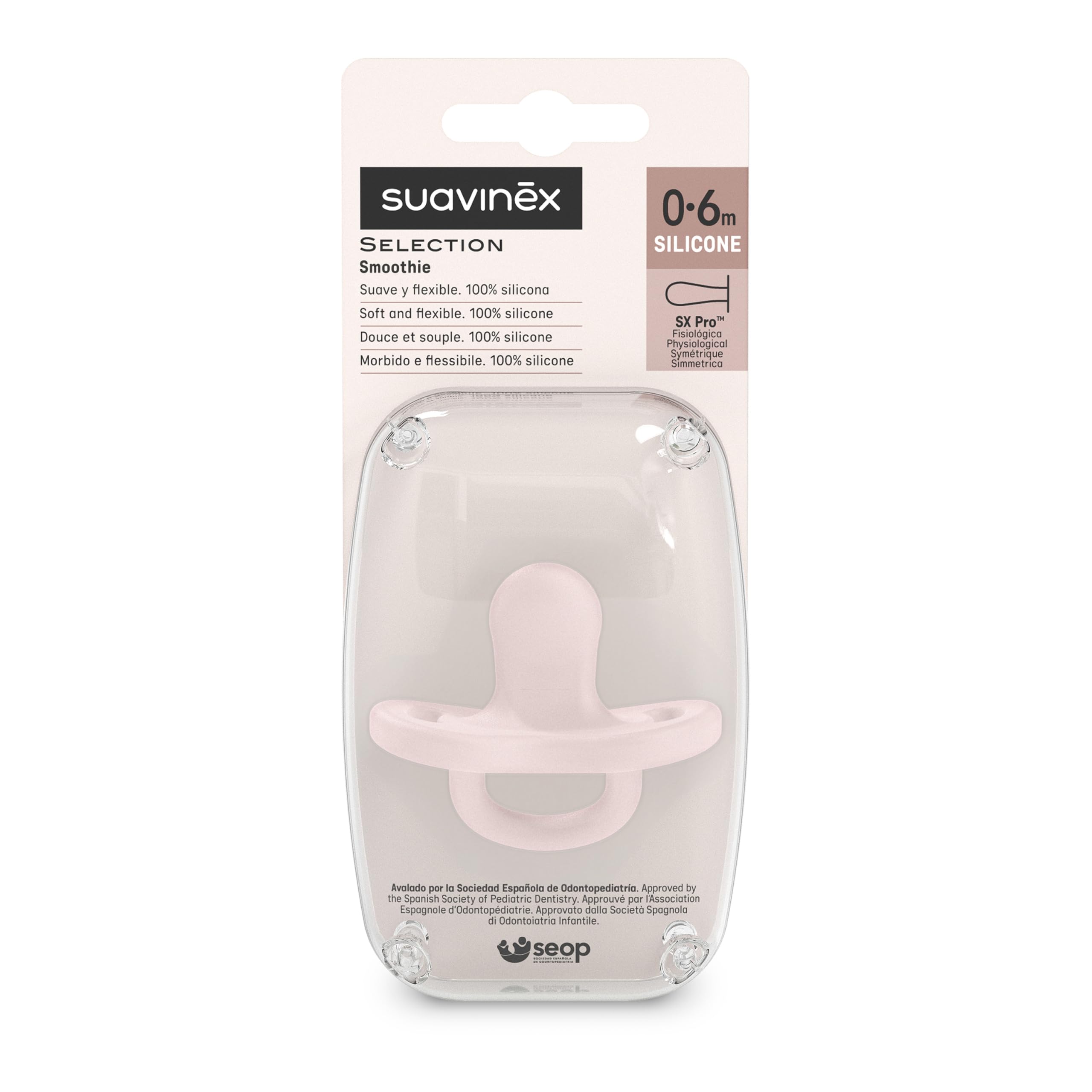 suavinex-colour-essence-smoothie-ciuccio-tutto-silicone-0-6-mesi-rosewater image 8