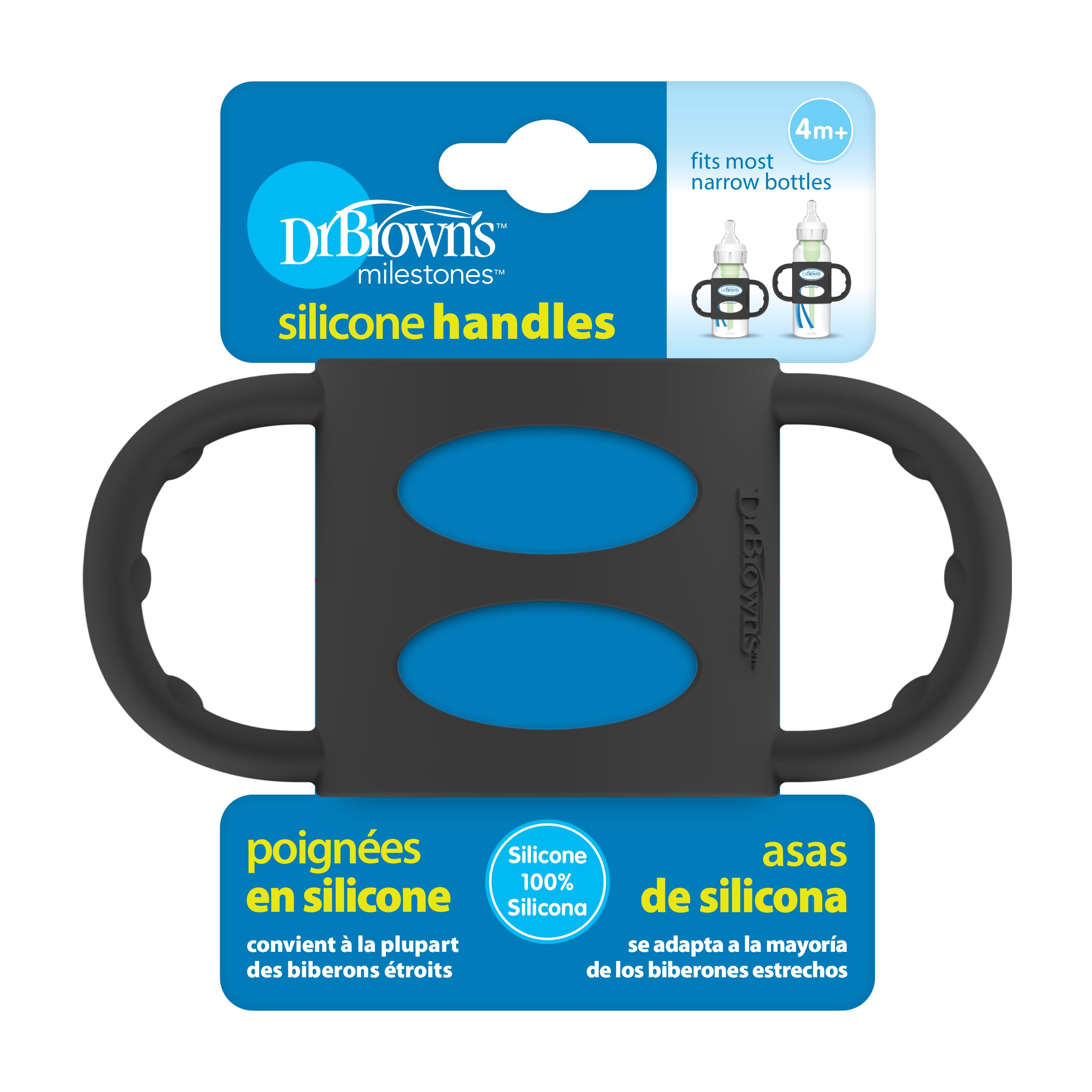 dr-brown-s-milestones-manici-in-silicone-per-biberon-collo-stretto image 3
