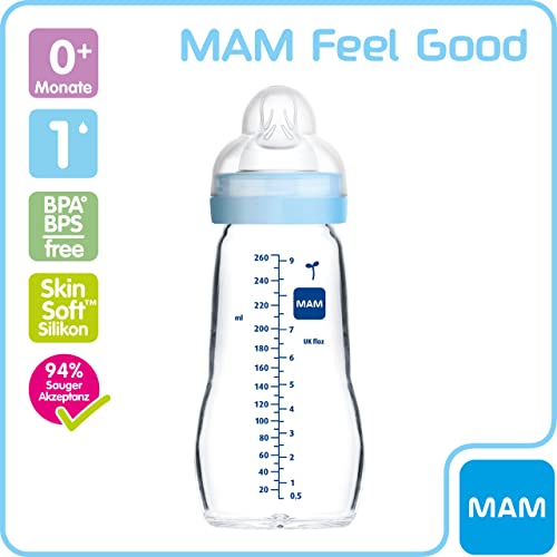 mam-feel-good-biberon-in-vetro-260-ml-tettarella-1-riccio-e-scoiattolo image 8
