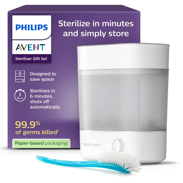 philips-avent-set-regalo-sterilizzatore-vapore-scf291-30-con-spazzola image 1
