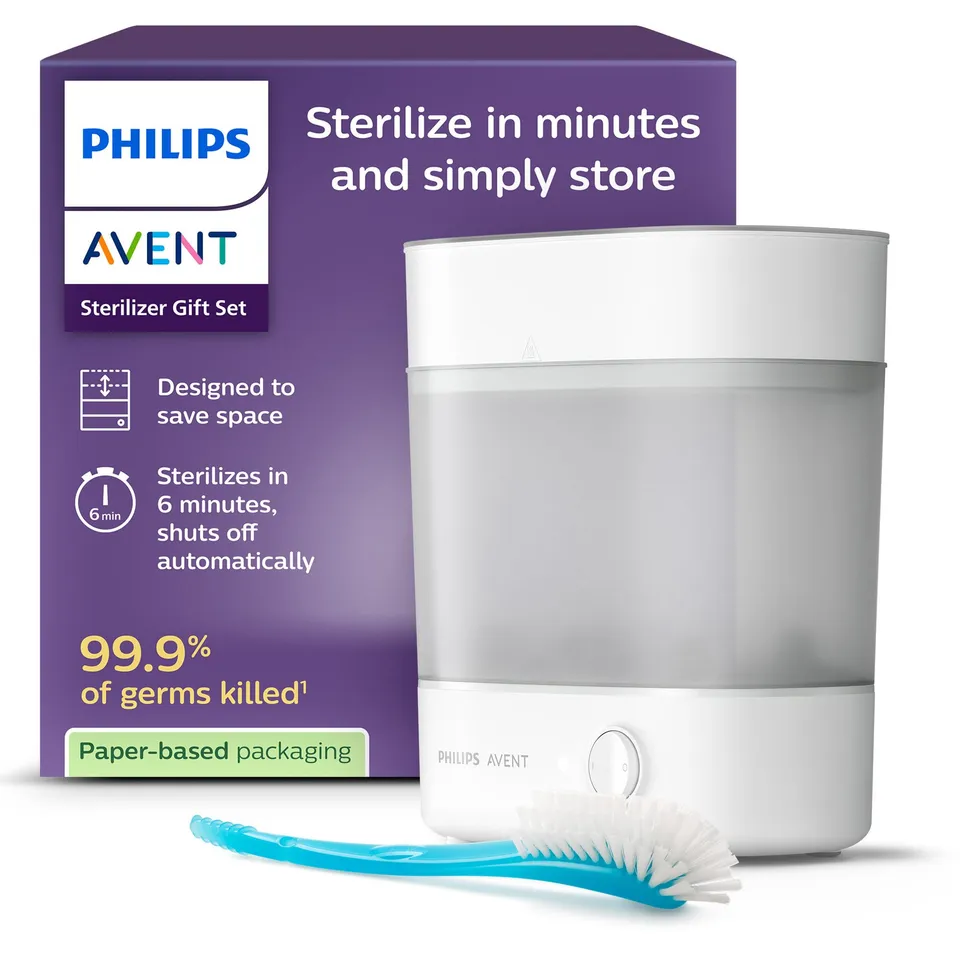 philips-avent-set-regalo-sterilizzatore-vapore-scf291-30-con-spazzola image 1