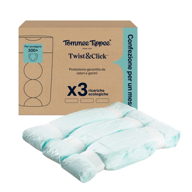 tommee-tippee-twist-click-ricariche-mangi-pannolini-3x10-5m image 1