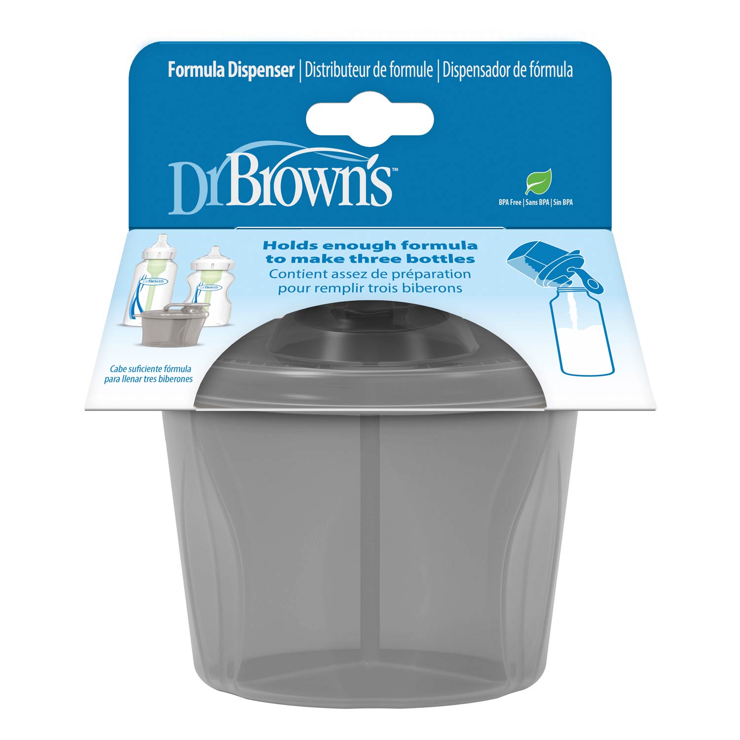 dr-brown-s-baby-formula-dispenser-dosatore-latte-3-scomparti-270-ml image 3