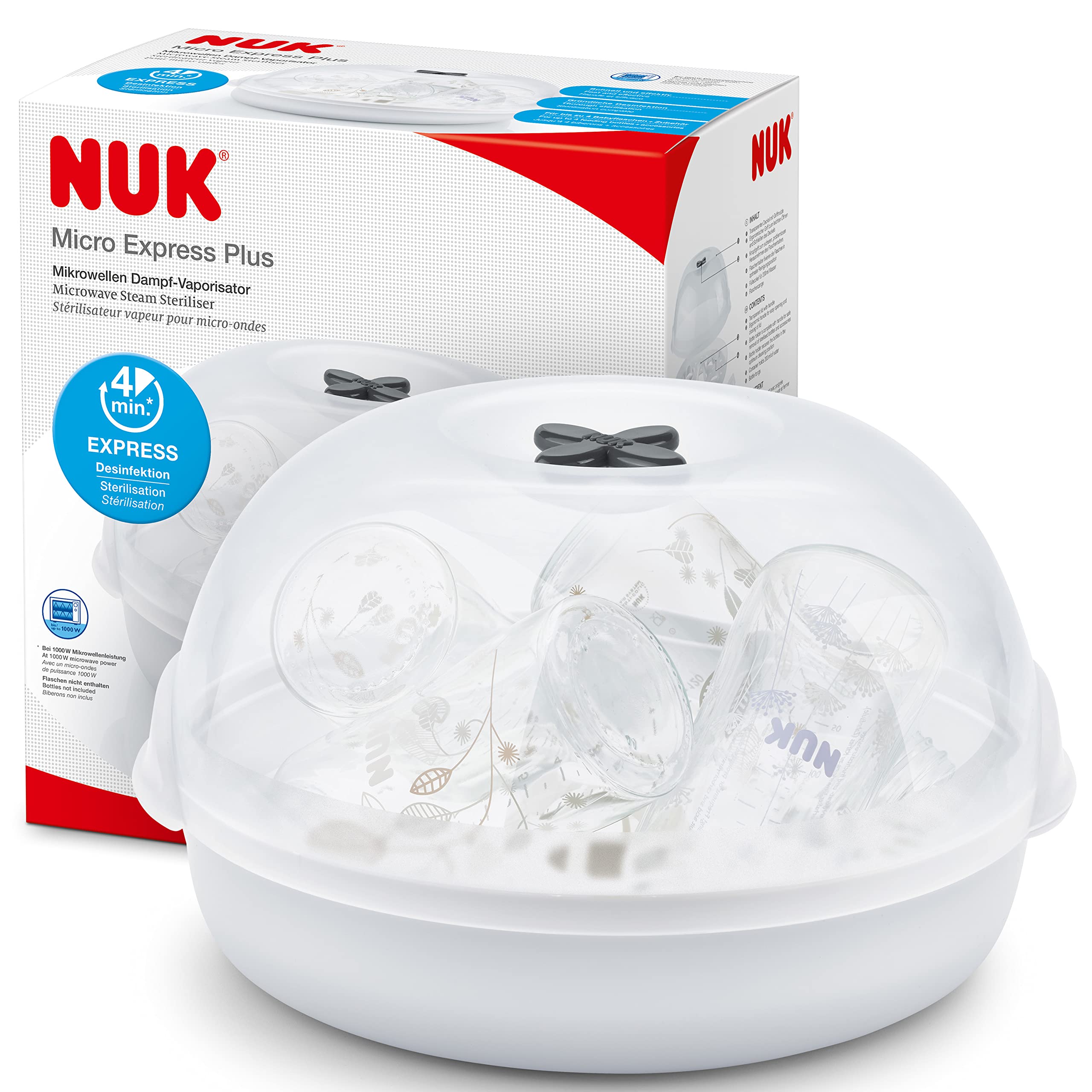 nuk-micro-express-plus-sterilizzatore-microonde-4-biberon-in-4-minuti image 1