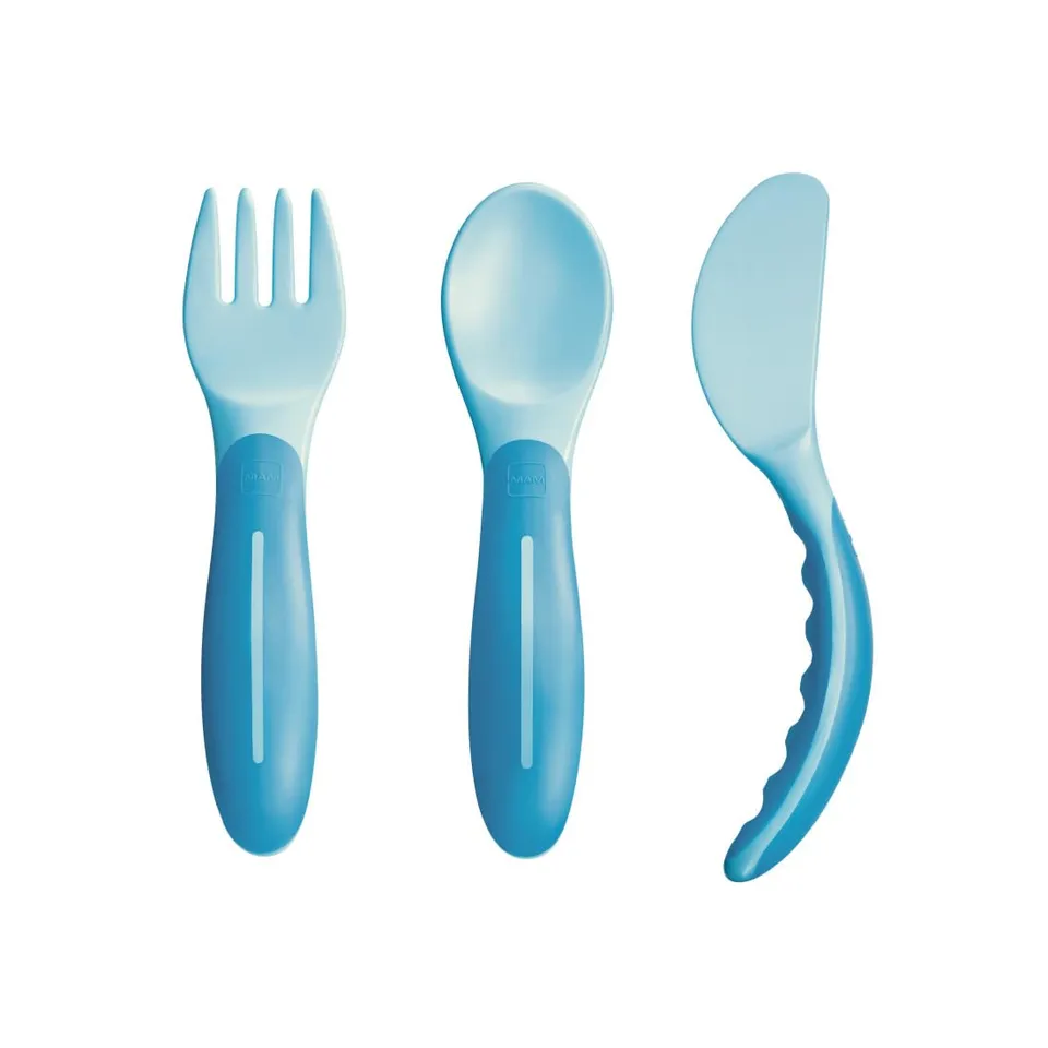 mam-baby-s-cutlery-set-posate-svezzamento-6-mesi-3-pezzi-azzurro image 1