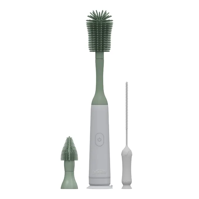 dr-brown-s-set-spazzole-elettriche-in-silicone-per-biberon-con-2-testine image 1