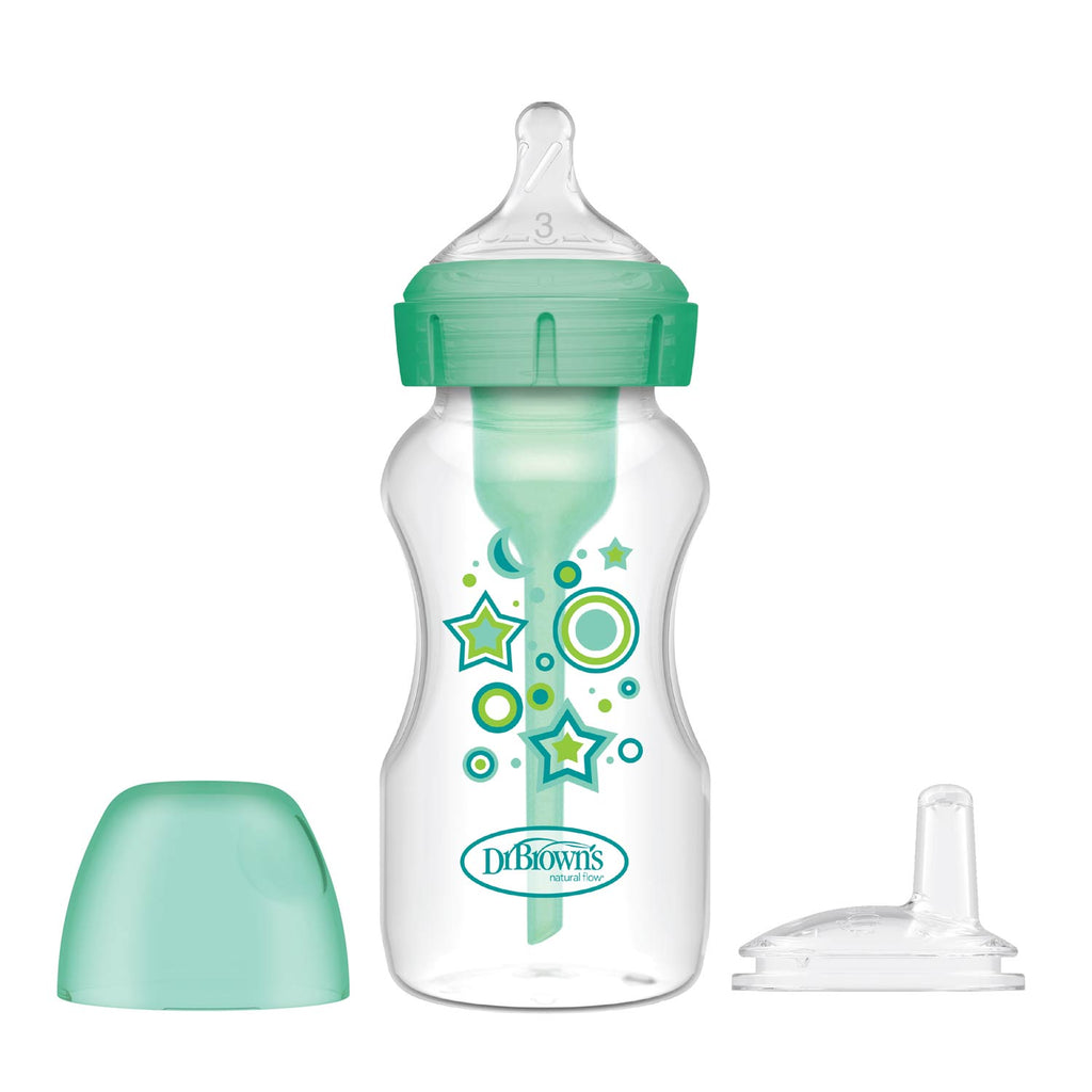 dr-brown-s-natural-flow-anti-colic-options-starter-kit-biberon-270ml-con-beccucc image 1