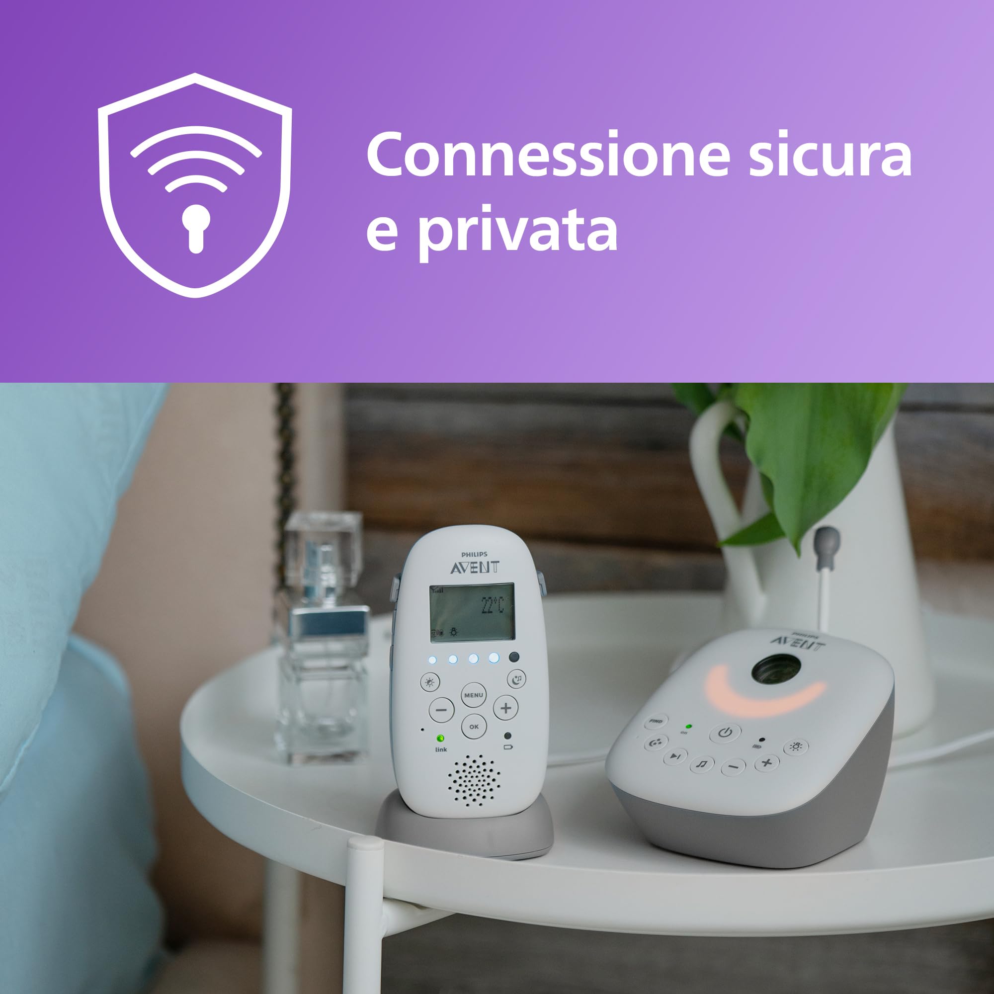 philips-avent-scd733-26-baby-monitor-audio-dect-con-proiettore-stelline-e-ninne- image 2
