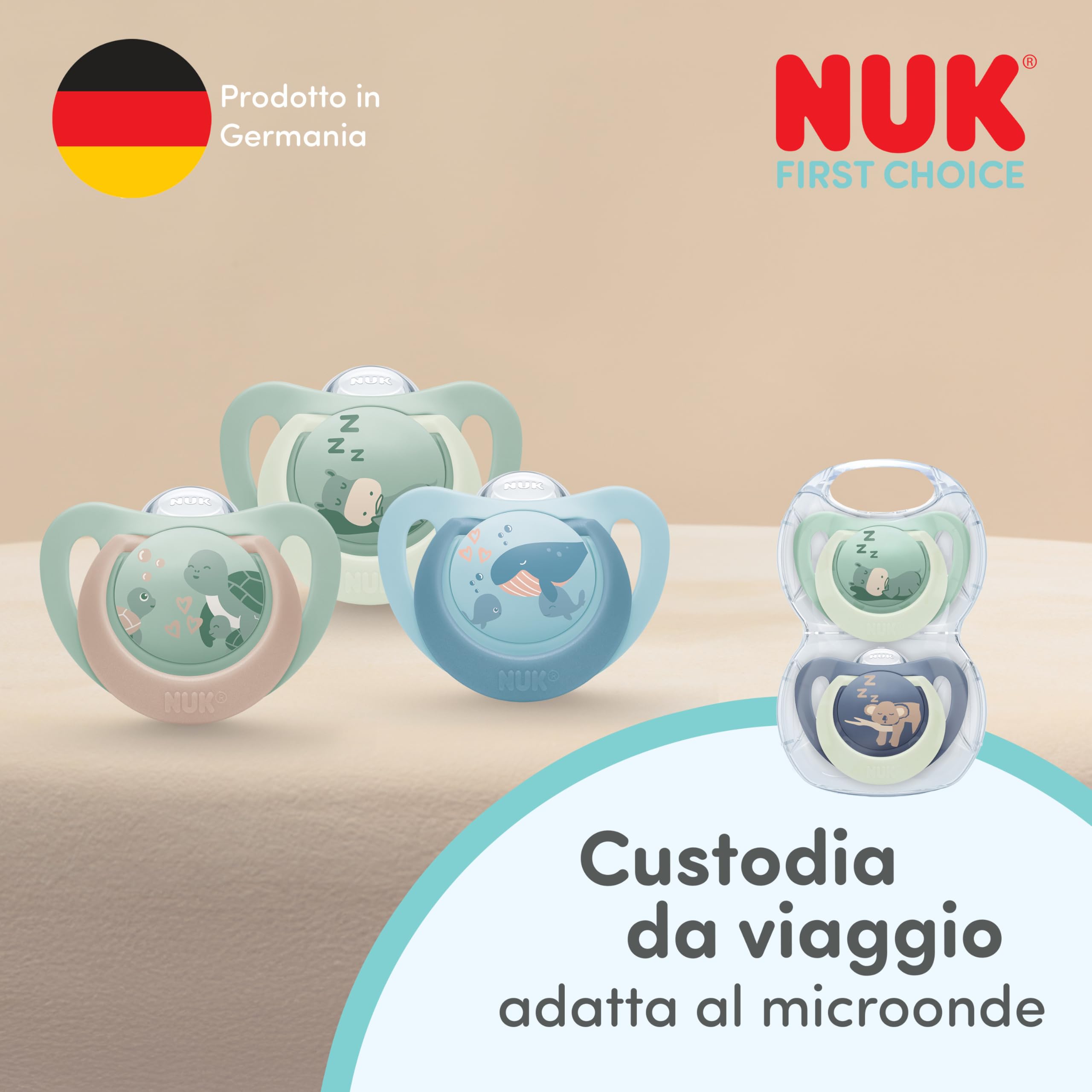 nuk-first-choice-ciuccio-ortodontico-18-36-mesi-tartaruga-e-balena-2-pezzi image 6