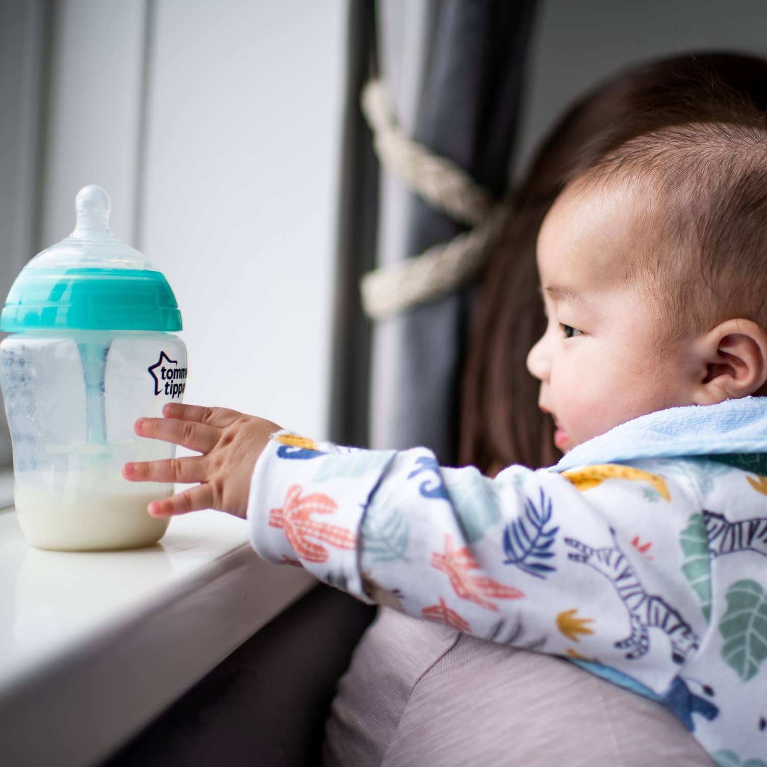 tommee-tippee-advanced-anti-colic-biberon-340-ml-flusso-medio-3m-blu-panda image 6