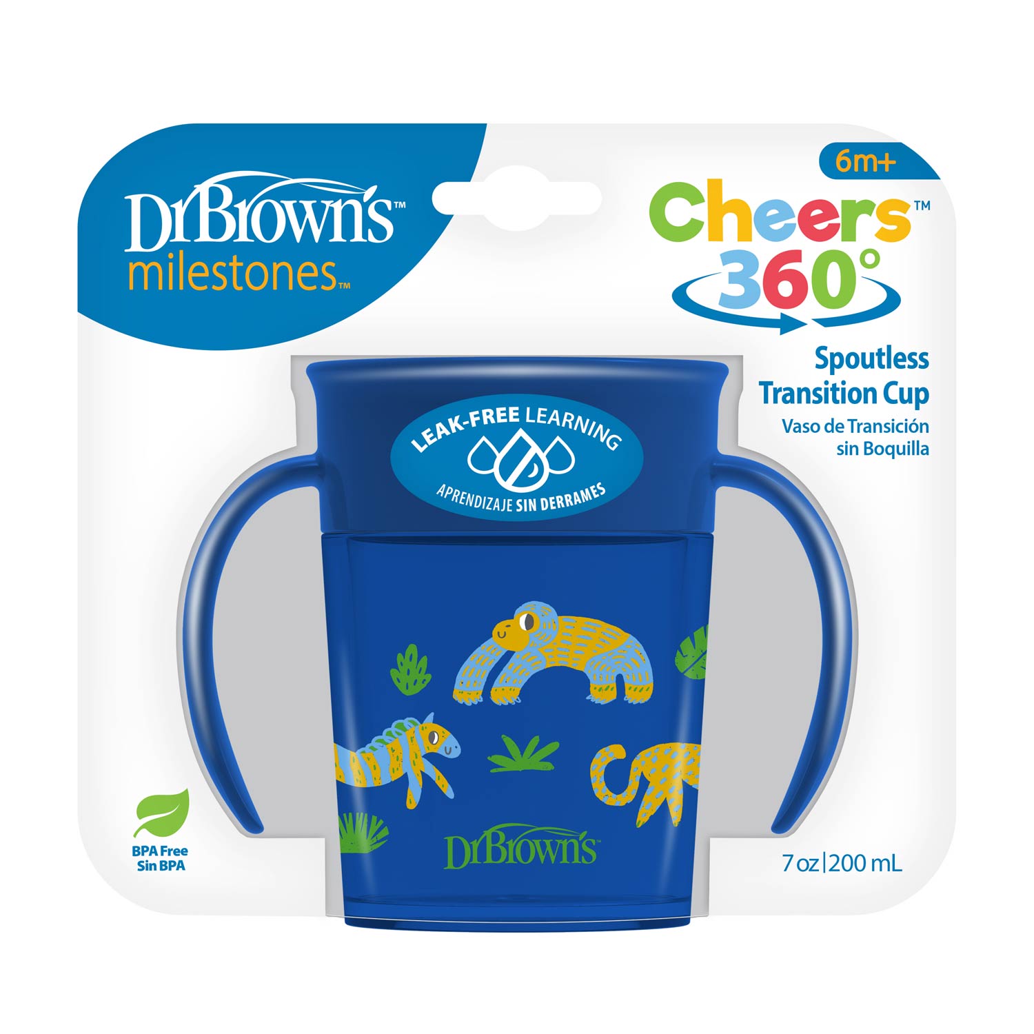 dr-brown-s-milestones-tazza-cheers360-con-manici-200-ml-7-oz-senza-beccuccio image 3