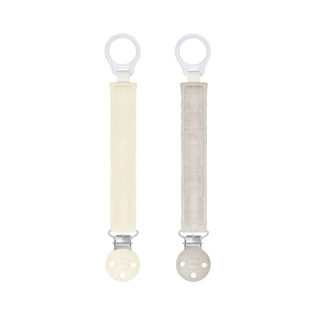 mam-clip-catenella-portaciuccio-regolabile-2pz-beige-tortora image 1