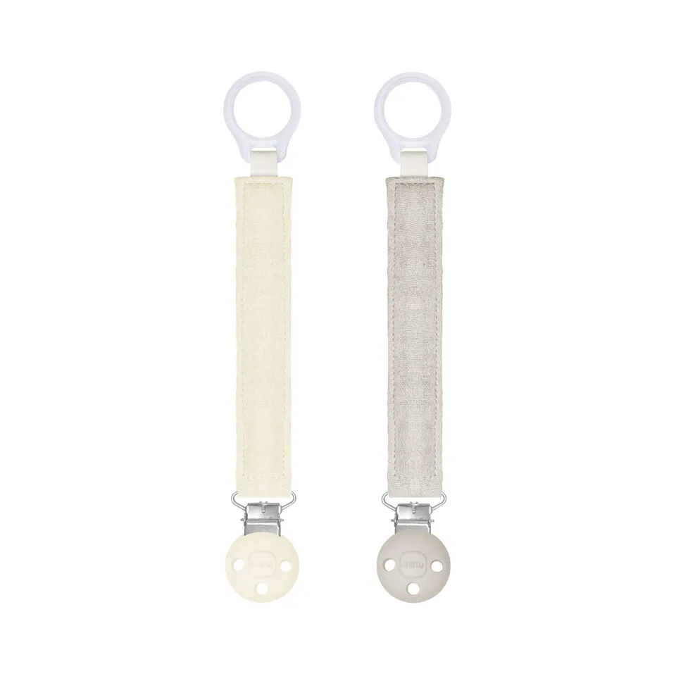 mam-clip-catenella-portaciuccio-regolabile-2pz-beige-tortora image 1