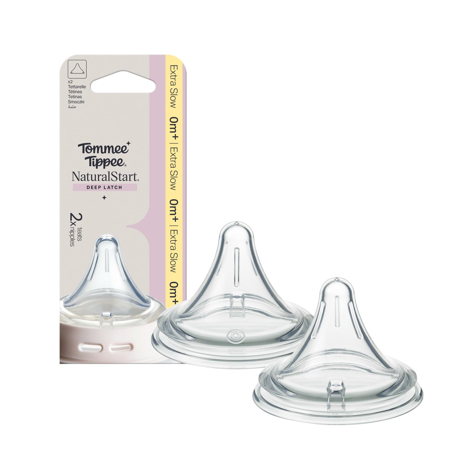tommee-tippee-natural-start-tettarella-triangolare-flusso-super-lento-confezione image 1