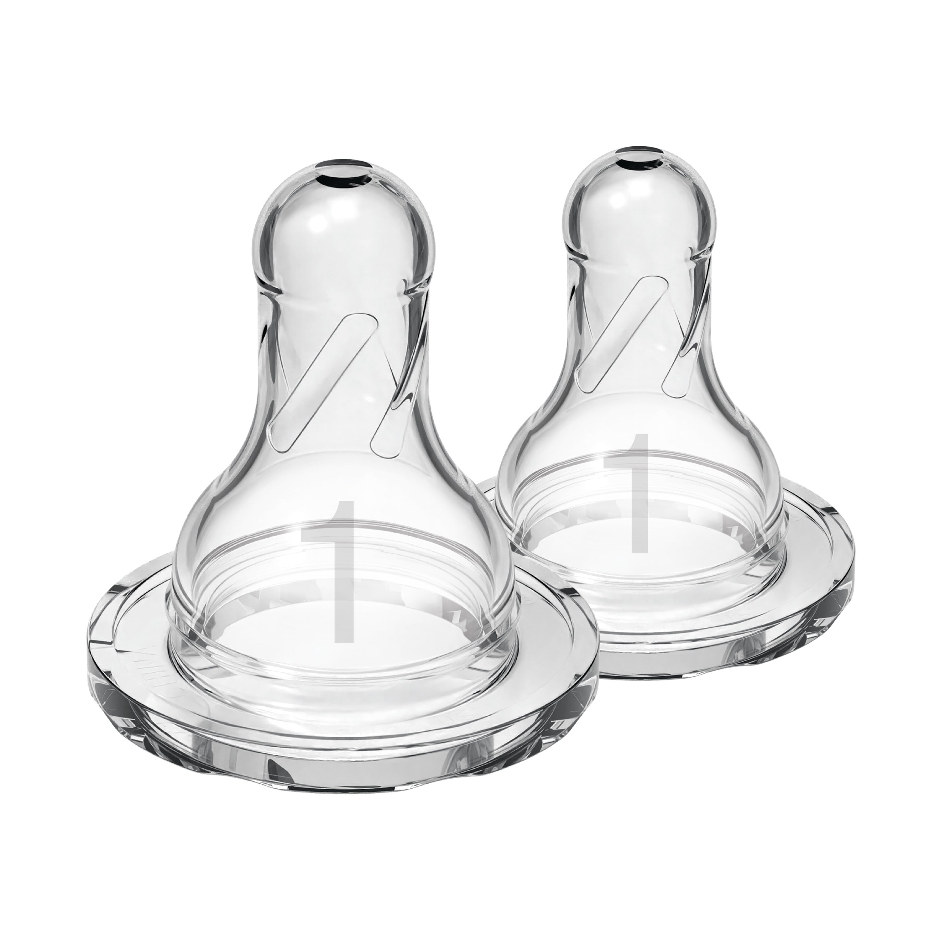 dr-brown-s-tettarella-silicone-collo-stretto-livello-1-2-pack-anti-colica image 1
