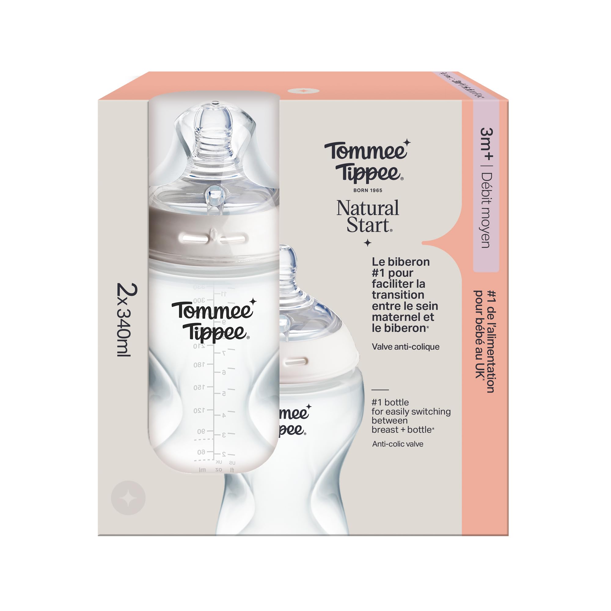 tommee-tippee-natural-start-biberon-anticolica-340-ml-set-2-pz-tettarella-medio- image 2