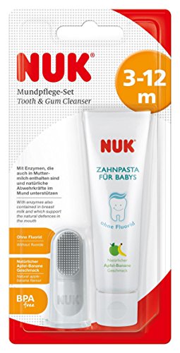 nuk-set-igiene-orale-beb-dentifricio-mela-banana-spazzolino-da-dito image 2