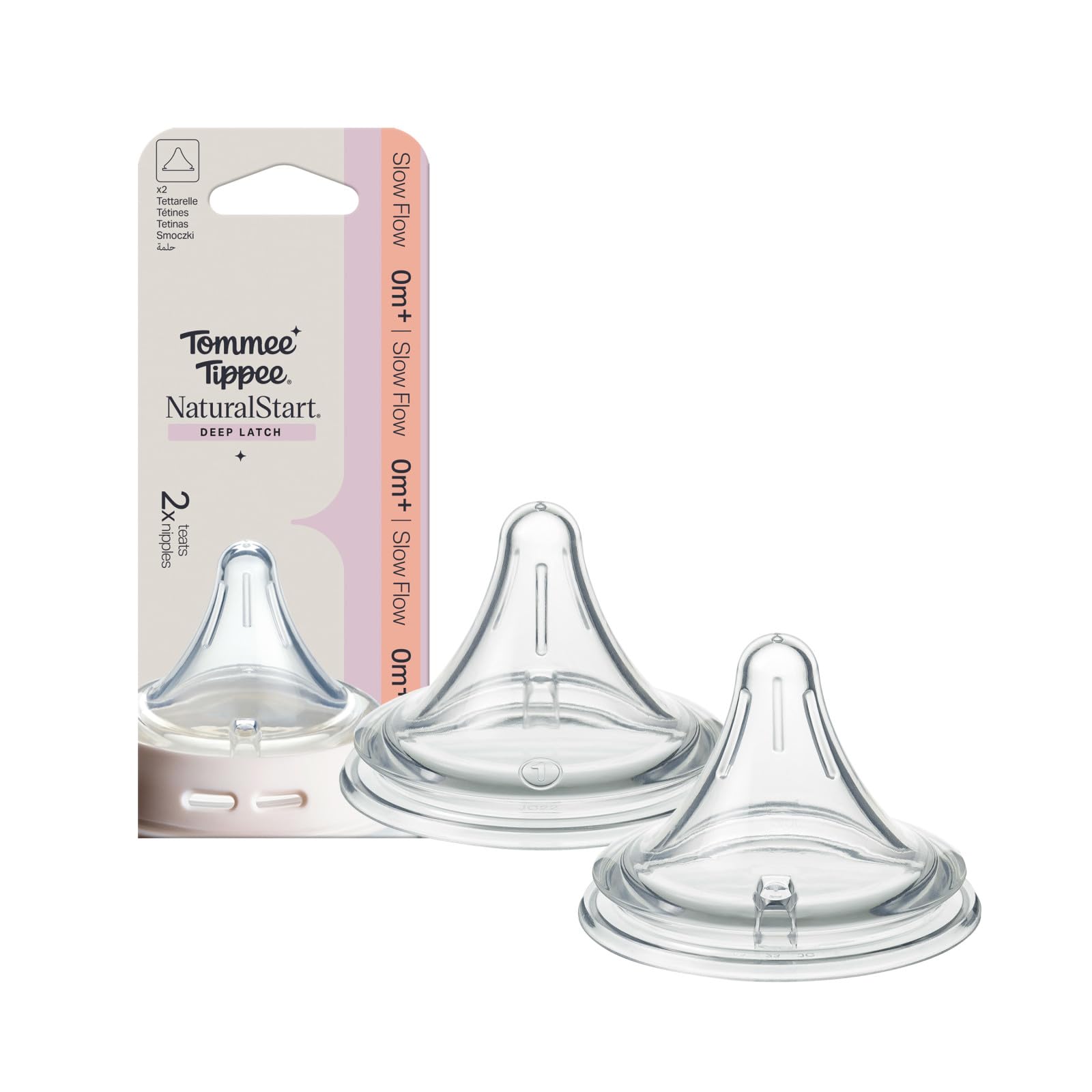 tommee-tippee-natural-start-tettarella-triangolare-flusso-lento-confezione-da-2 image 1