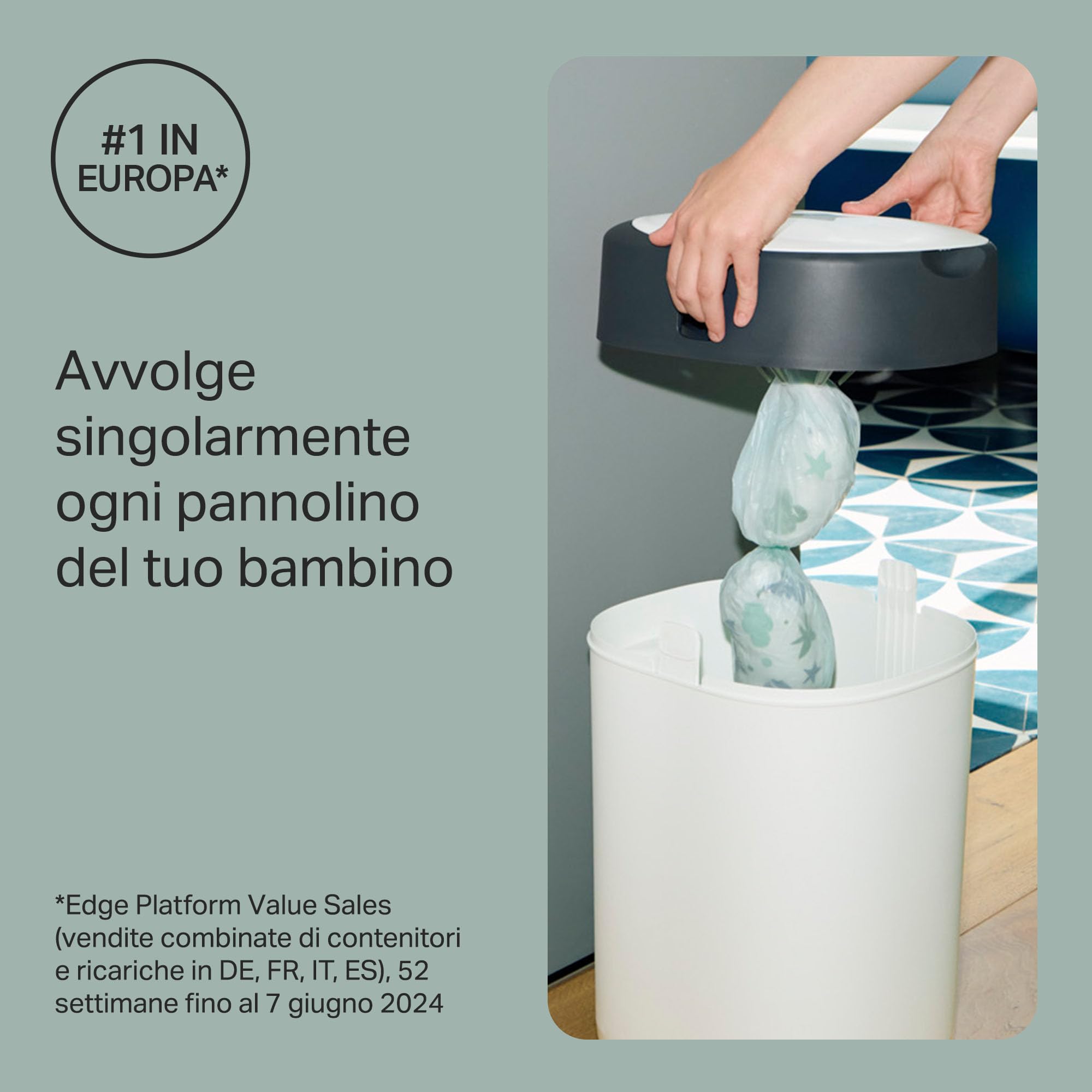 tommee-tippee-twist-click-mangiapannolini-starter-set-con-6-ricariche-bianco image 3