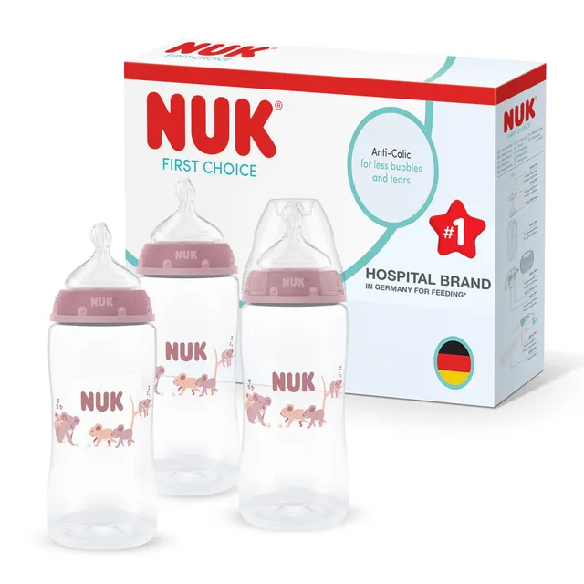 nuk-first-choice-biberon-anti-colica-300-ml-3-mesi-koala-confezione-da-3 image 1