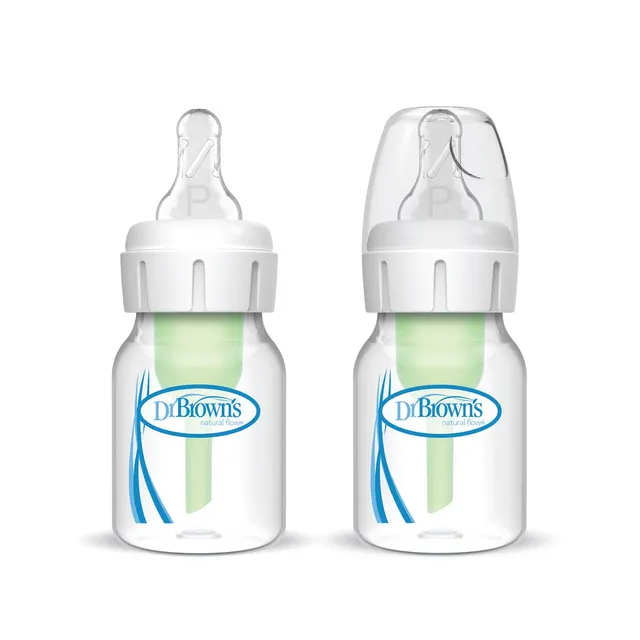 dr-brown-s-natural-flow-anti-colica-biberon-stretto-60-ml-con-tettarella-preemie image 1