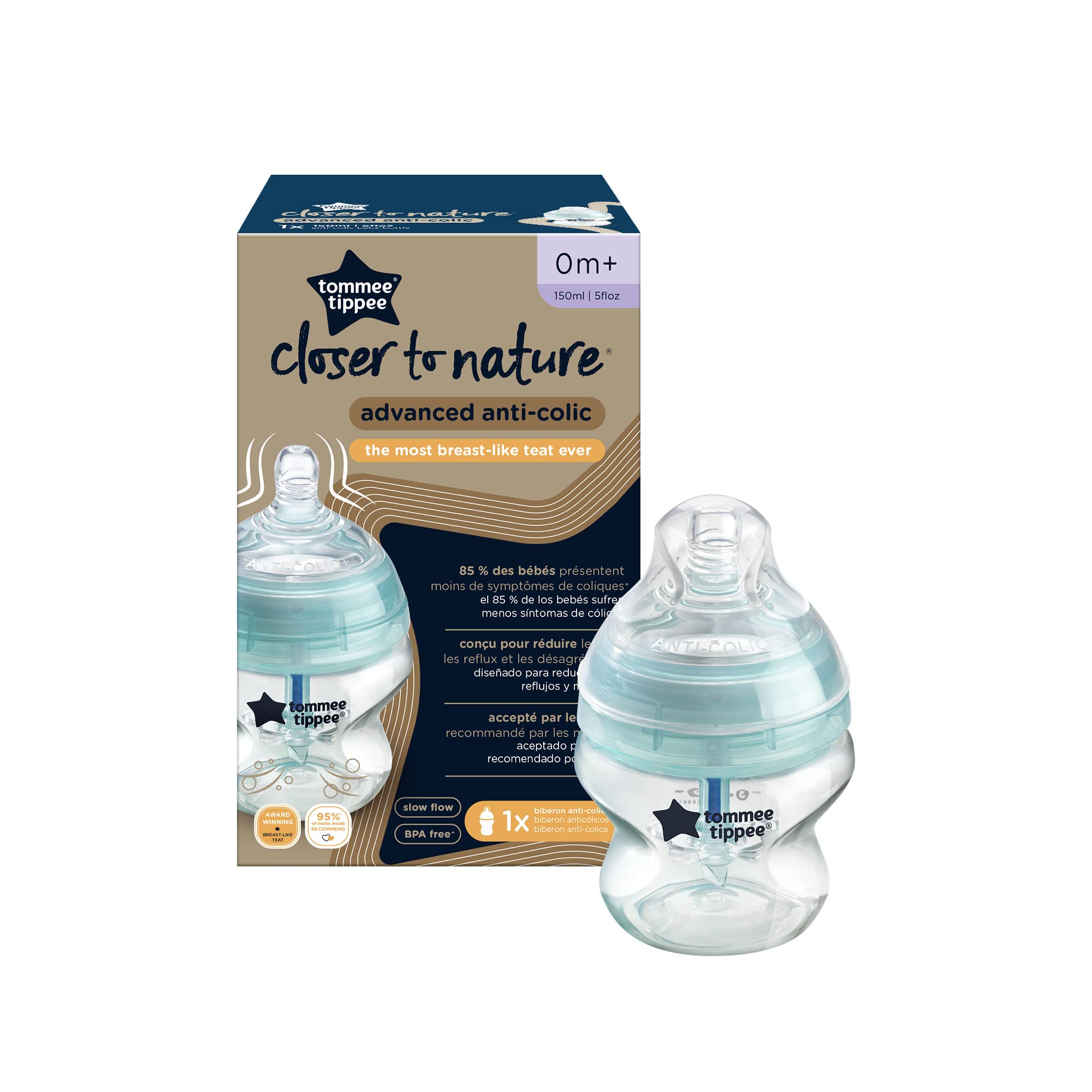 tommee-tippee-advanced-biberon-anti-colica-avanzato-150ml image 2