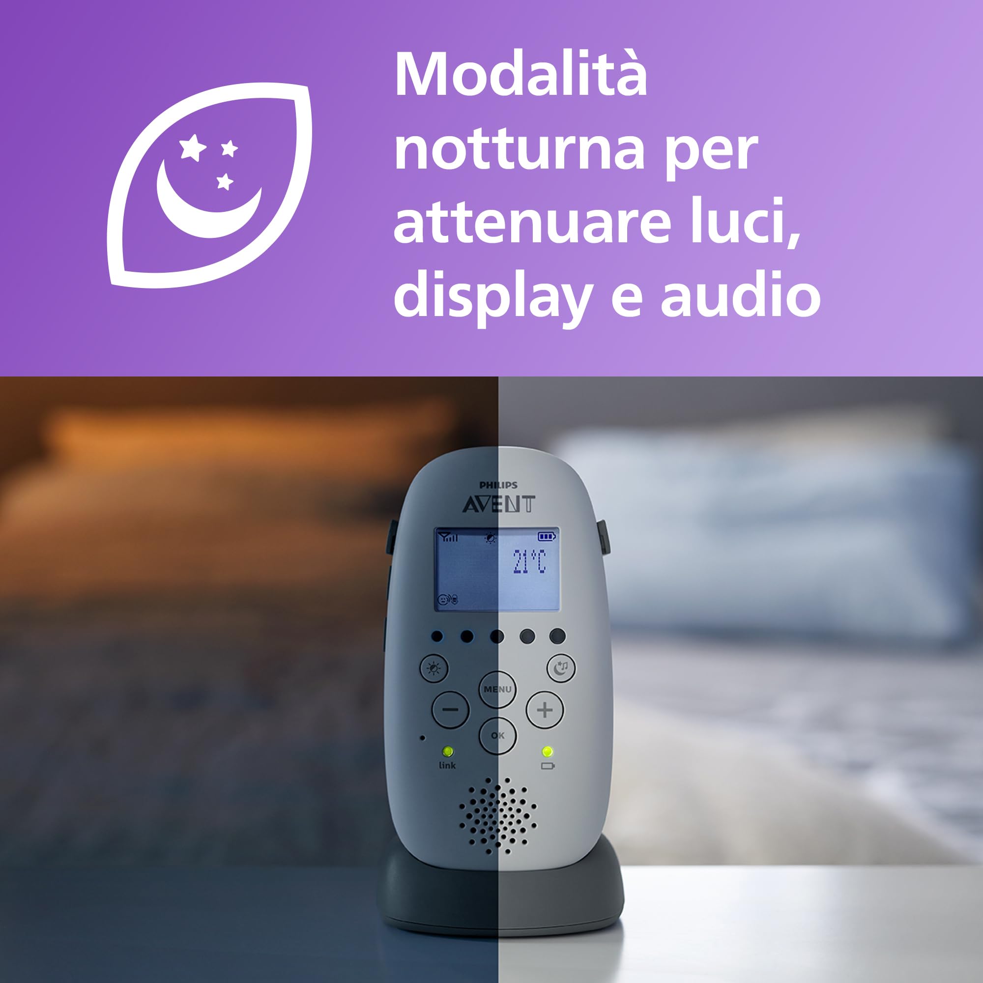 philips-avent-scd733-26-baby-monitor-audio-dect-con-proiettore-stelline-e-ninne- image 7