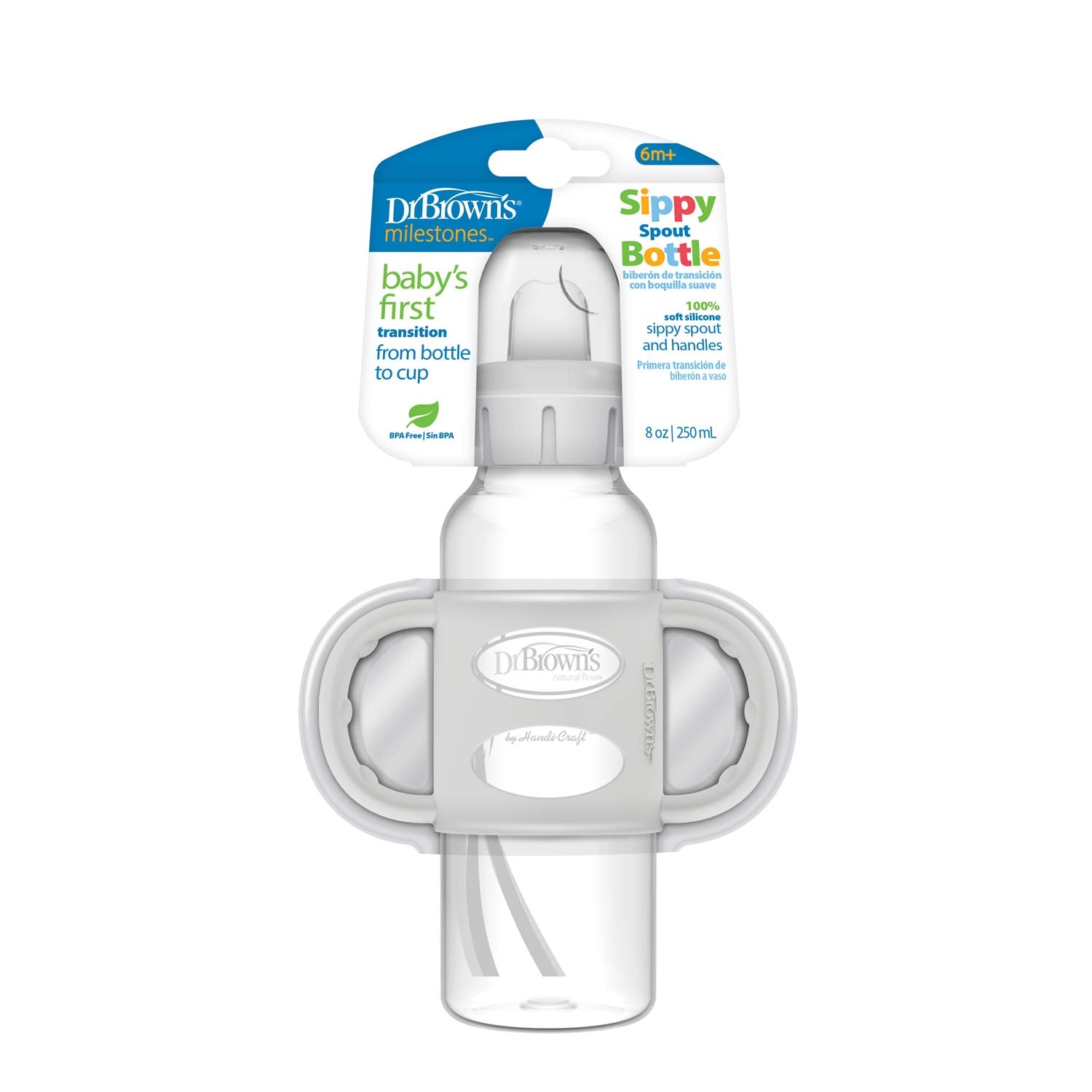 dr-brown-s-milestones-biberon-sippy-con-manici-250-ml image 3
