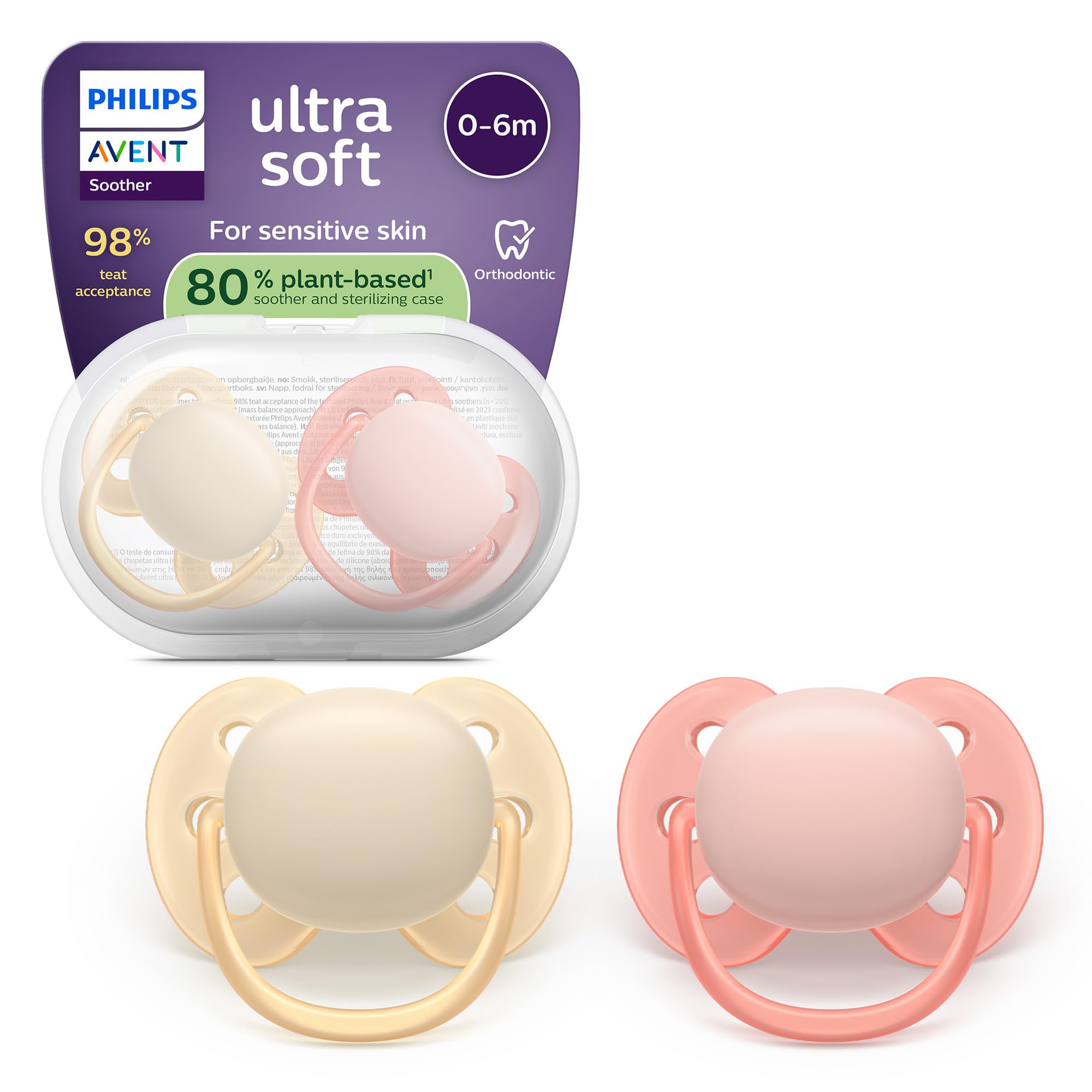 philips-avent-ultra-soft-nighttime-ciucci-0-6-mesi-silicone-pack-4-pezzi image 8