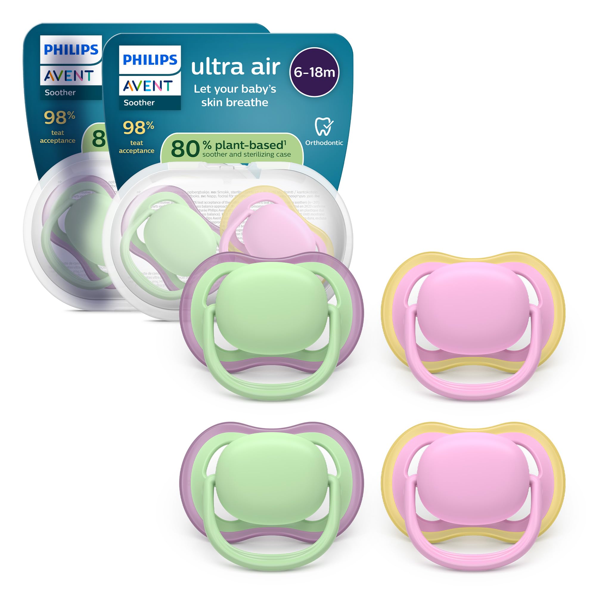 philips-avent-ultra-air-scf087-24-ciuccio-6-18-mesi-4-pezzi image 7
