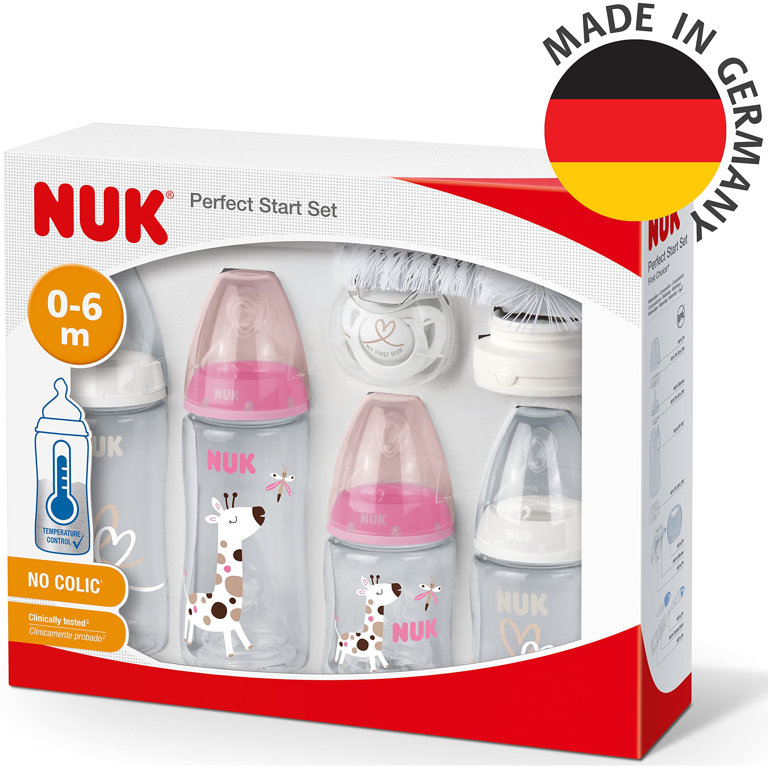 nuk-perfect-start-first-choice-set-biberon-10-pezzi-giraffa-rosa-0-6-mesi image 7