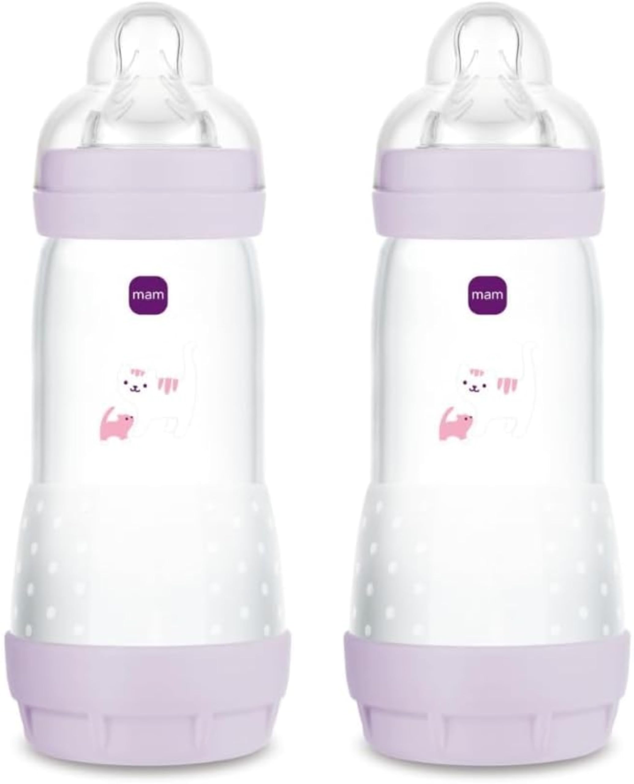 mam-easy-start-biberon-anticolica-320ml-rosa-4-mesi-set-2-pezzi image 1
