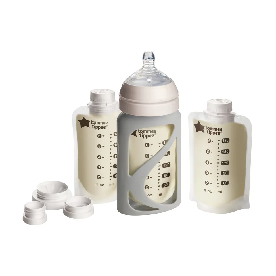 tommee-tippee-pump-and-go-portabustine-con-3-tettarelle-extra-slow-flow image 1
