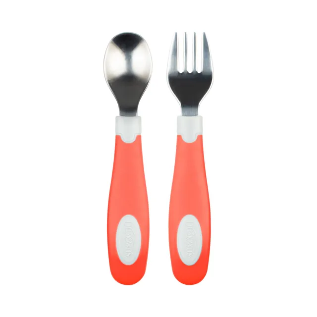 dr-brown-s-designed-to-nourish-set-cucchiaio-e-forchetta-in-acciaio image 1