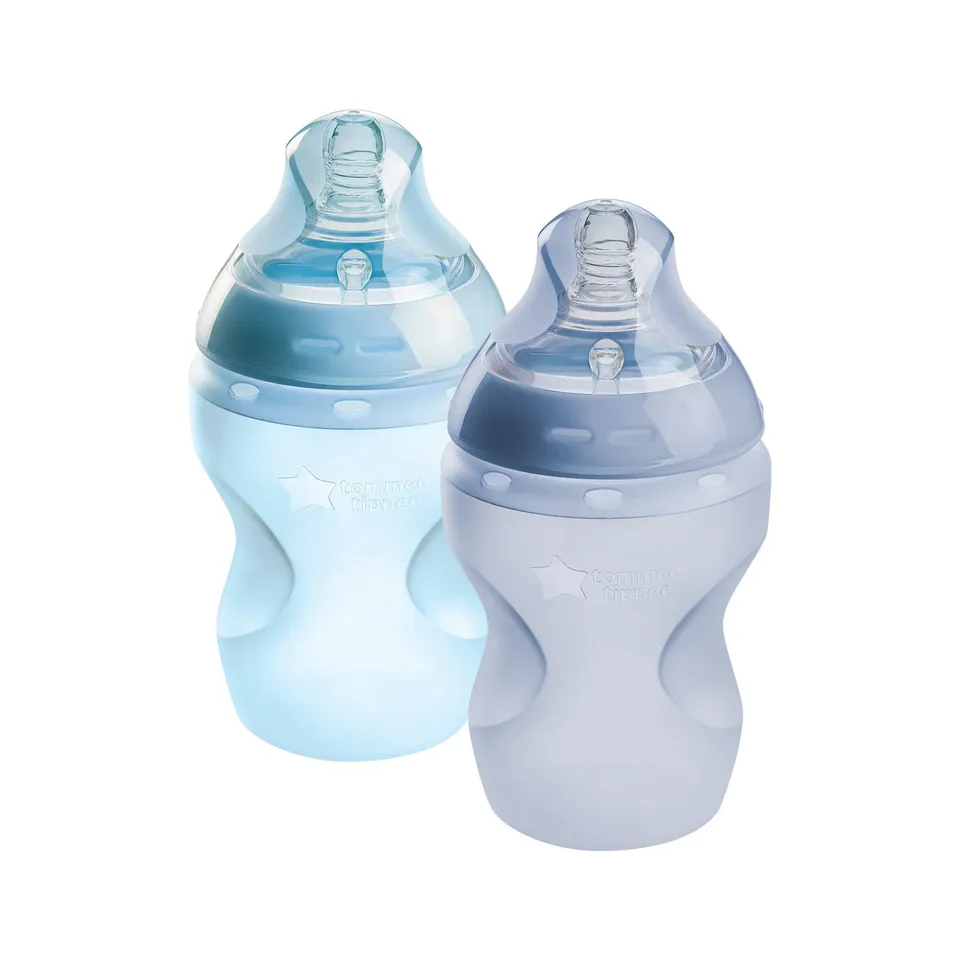 tommee-tippee-natural-start-biberon-silicone-azzurro-260ml-2pz image 1