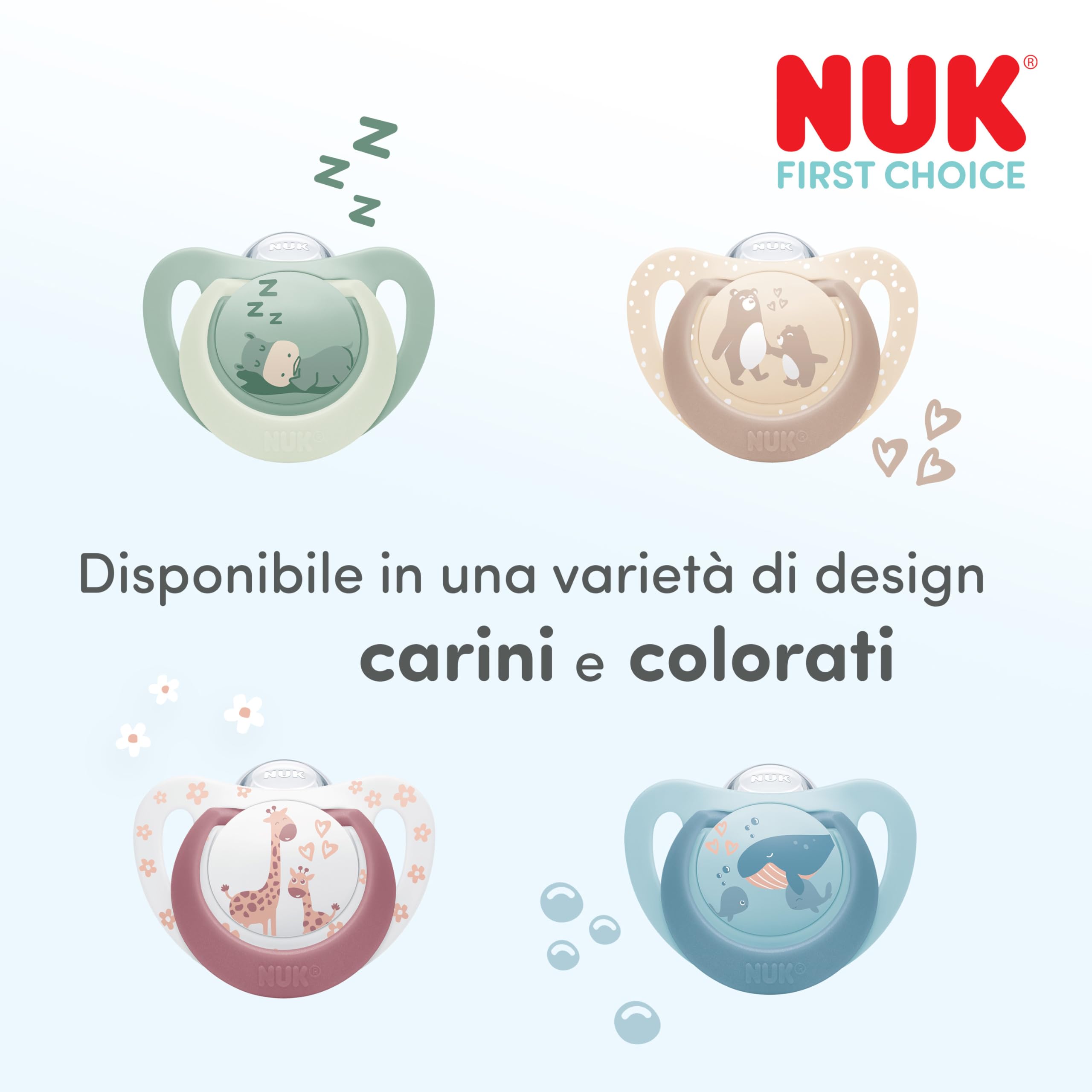 nuk-first-choice-ciuccio-ortodontico-18-36-mesi-tartaruga-e-balena-2-pezzi image 4