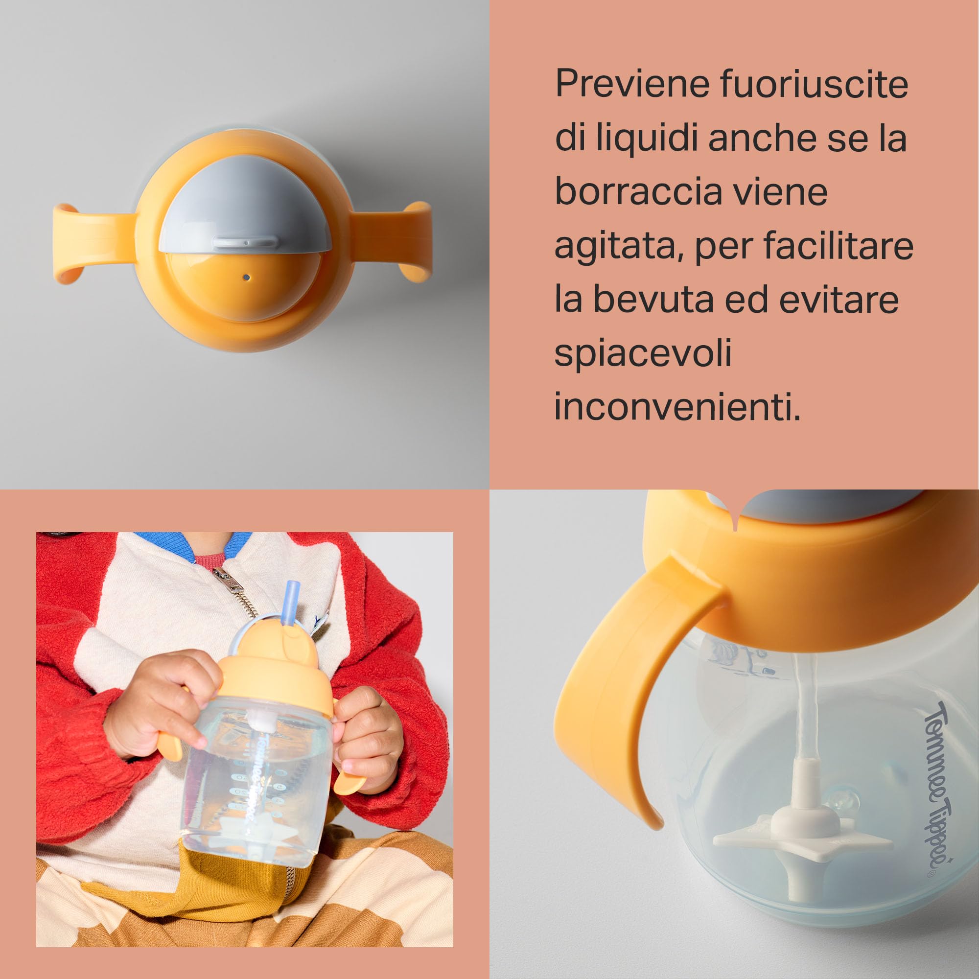 tommee-tippee-bicchiere-trainer-con-cannuccia-ponderata-240-ml-6m-blu-e-arancion image 7
