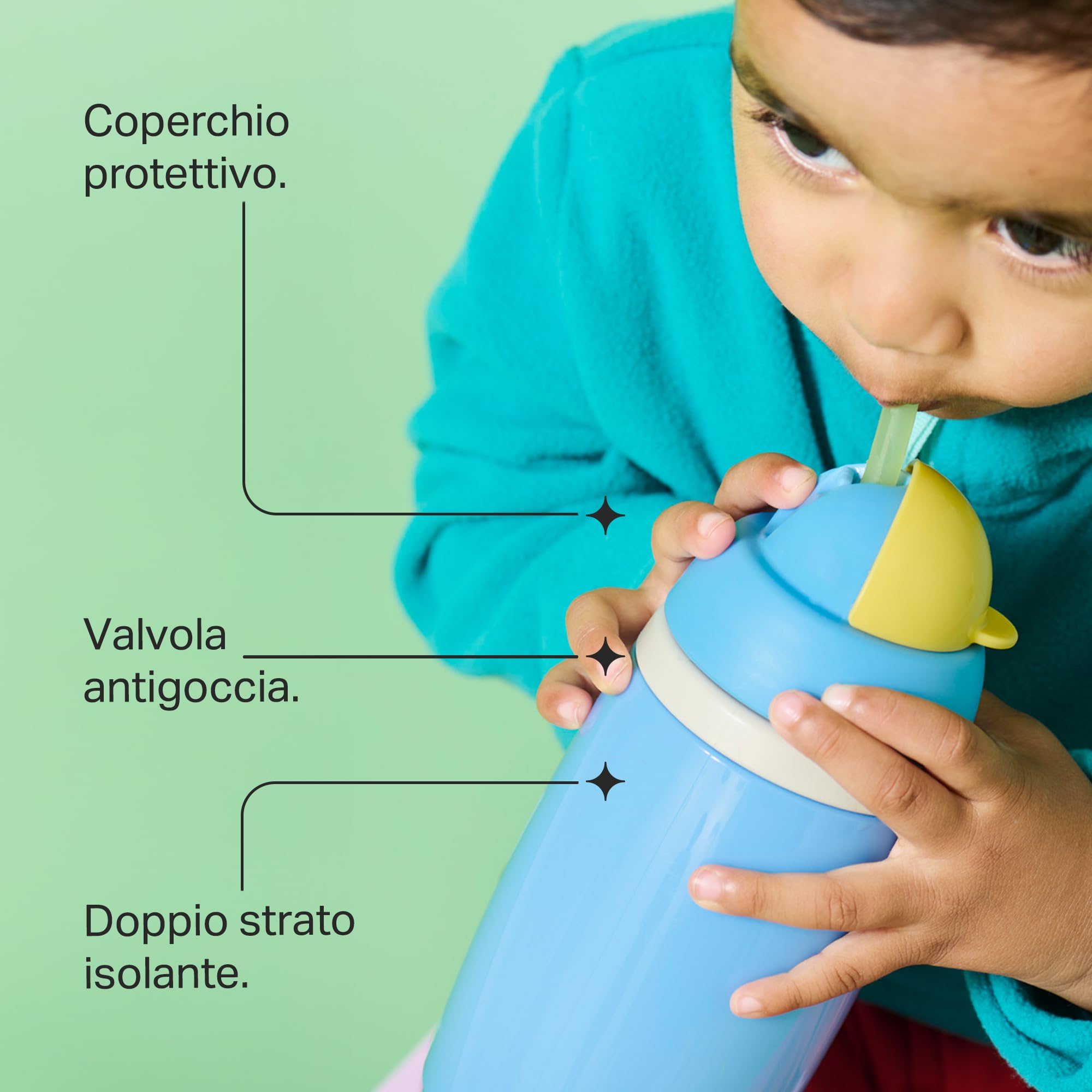 tommee-tippee-borraccia-termica-con-cannuccia-266-ml-12-mesi-blu-giallo-2-pz image 4