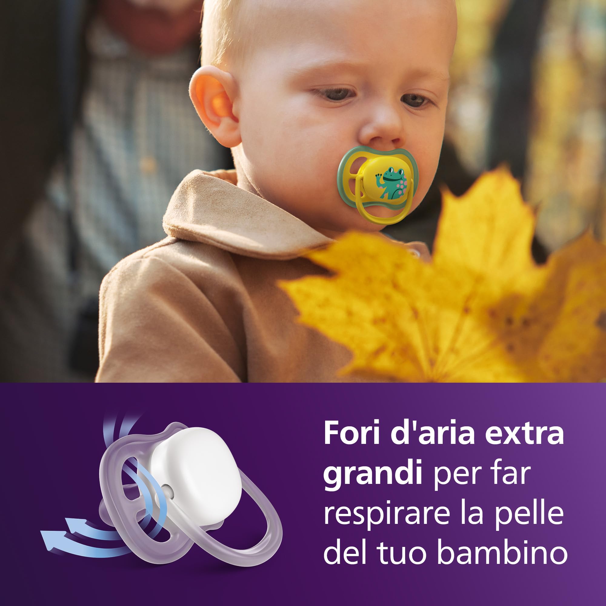 philips-avent-ultra-air-day-night-18m-ciuccio-ortodontico-fluorescente-4-pz image 2