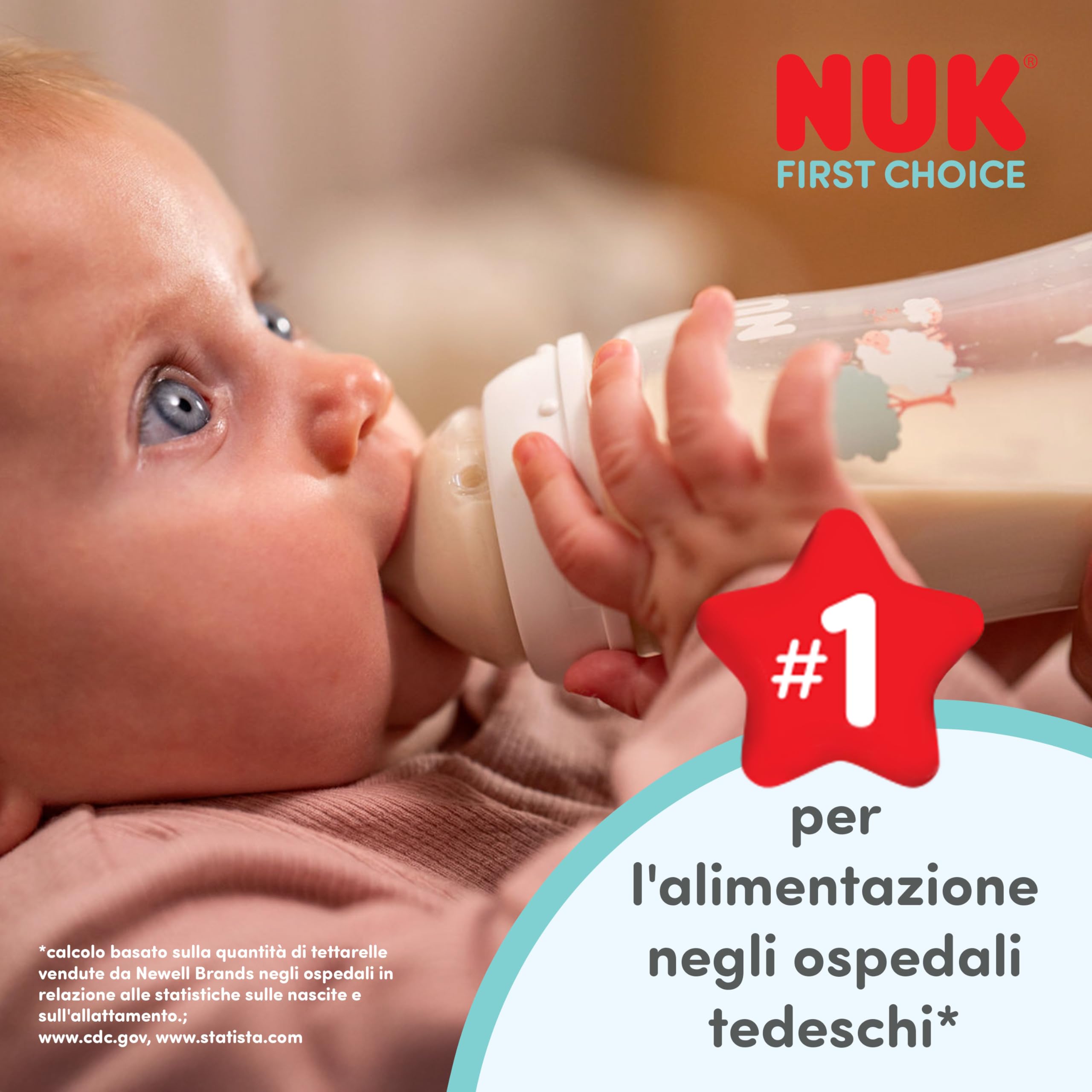 nuk-first-choice-biberon-anti-colica-150-ml-300-ml-0-3-mesi-pp-con-indicatore-di image 2