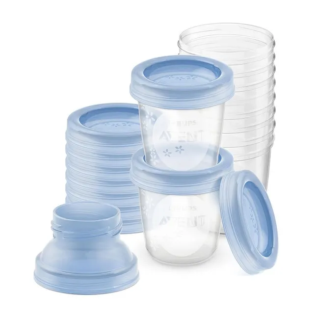 philips-avent-scf618-10-set-vasetti-latte-materno-180ml-10-pezzi-2-adattatori image 1